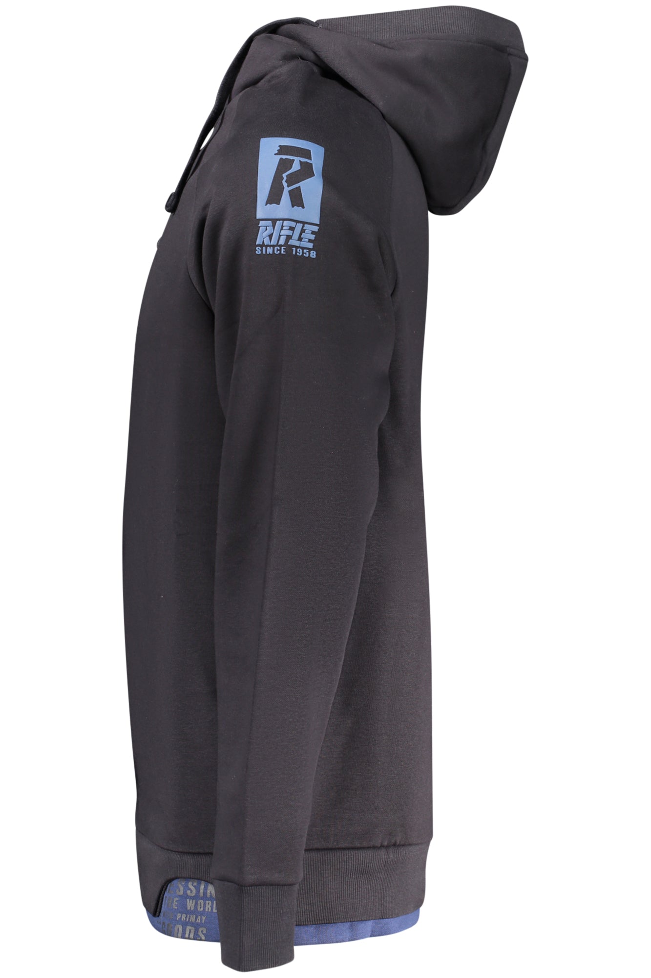 RIFLE Herren-Sweatshirt mit Reißverschluss, blau