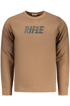 RIFLE Herren-Sweatshirt mit Reißverschluss, braun