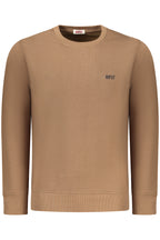 RIFLE Herren-Sweatshirt mit Reißverschluss, braun