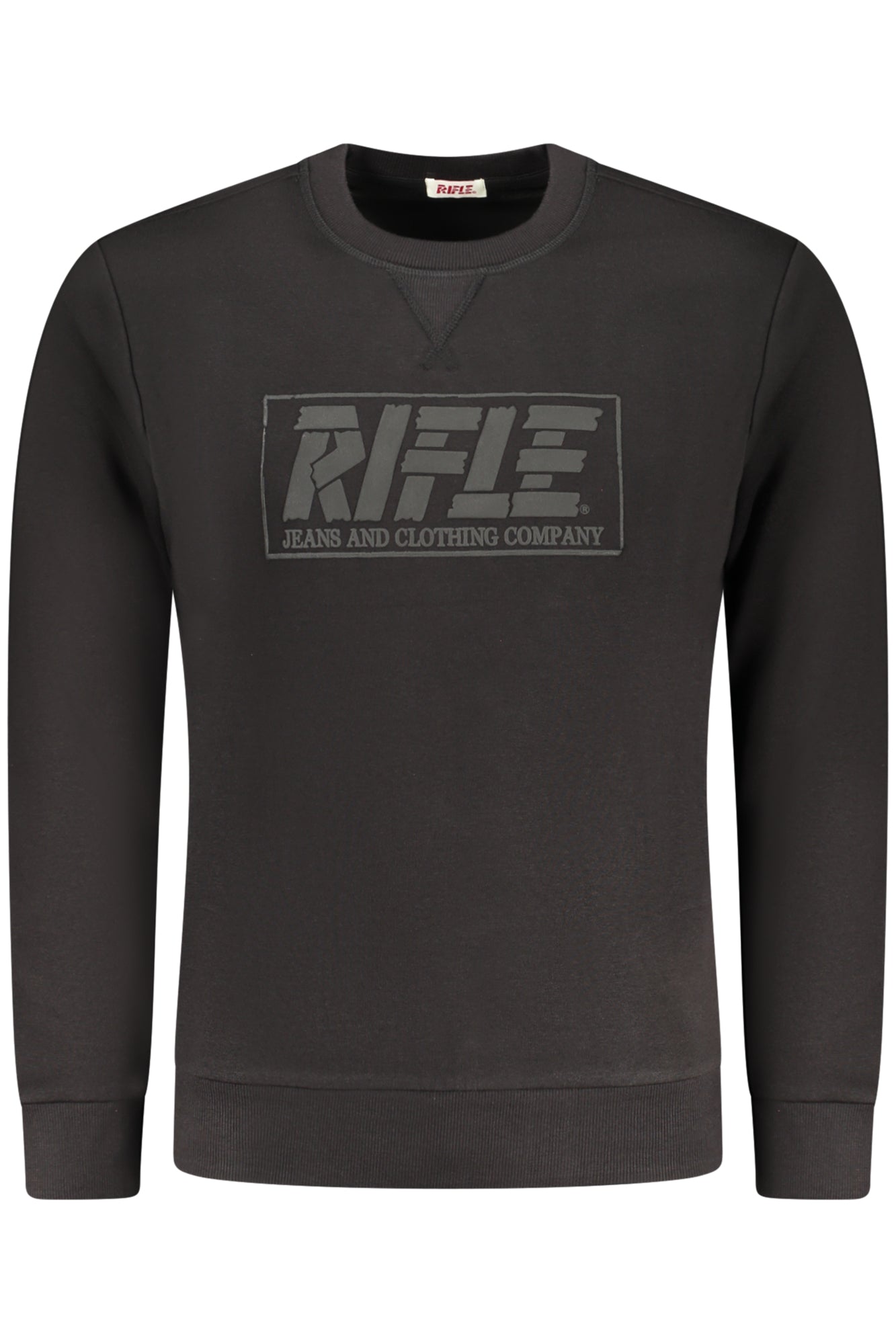 RIFLE HERREN SCHWARZES SWEATSHIRT MIT REISSVERSCHLUSS Main image
