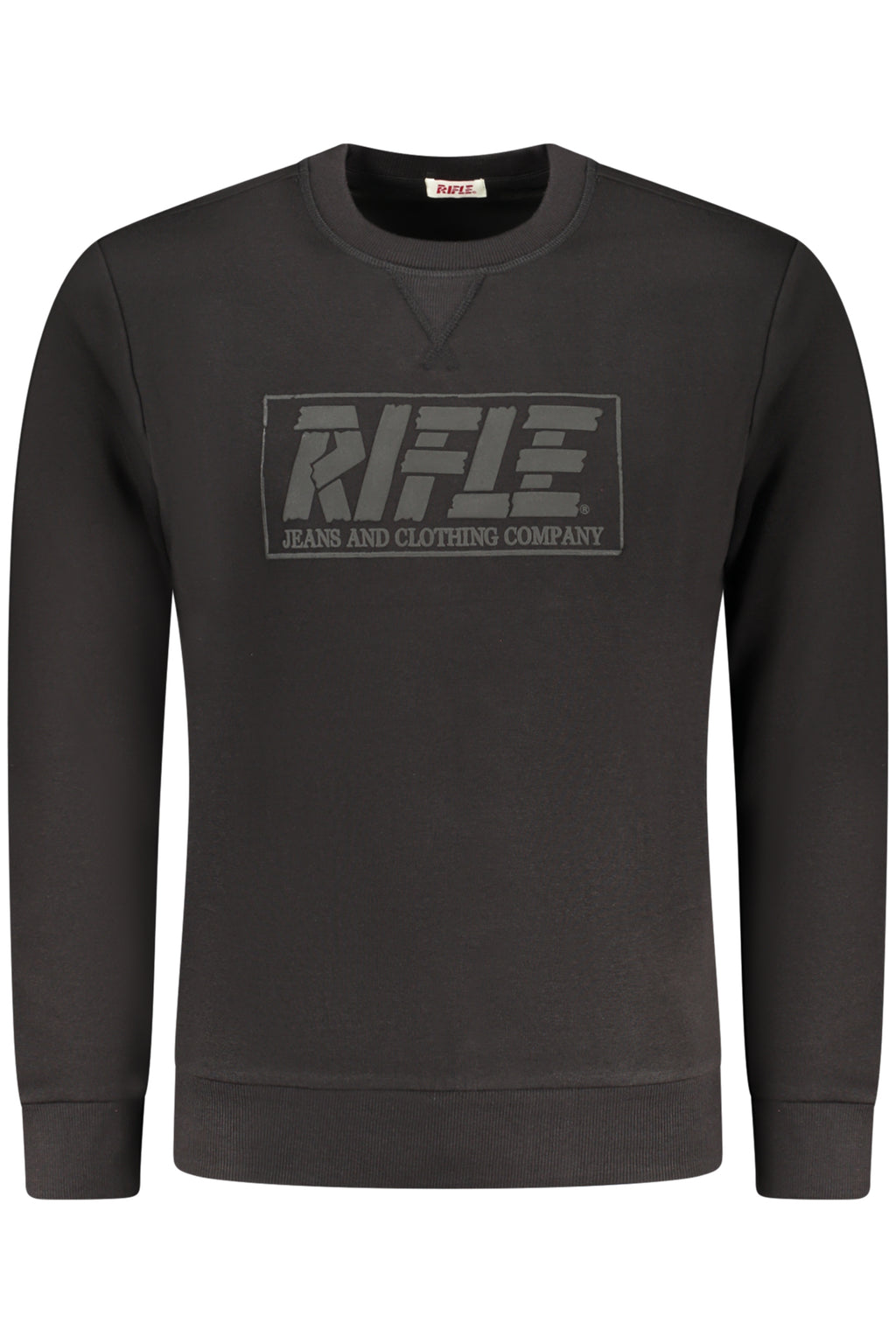 RIFLE HERREN SCHWARZES SWEATSHIRT MIT REISSVERSCHLUSS