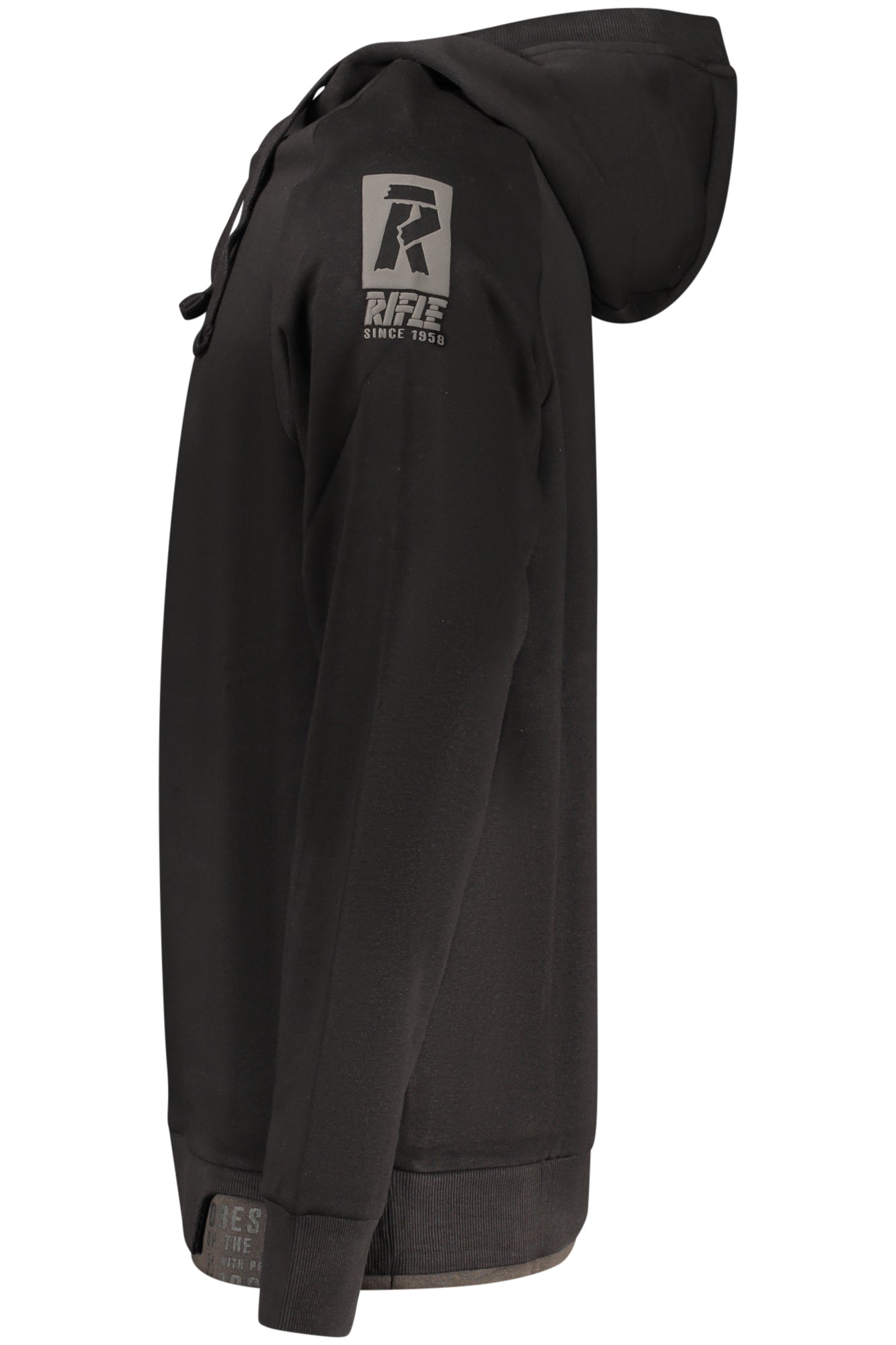 RIFLE HERREN SCHWARZES REISSVERSCHLUSS-SWEATSHIRT
