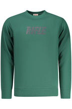 RIFLE Herren-Sweatshirt mit Reißverschluss, grün