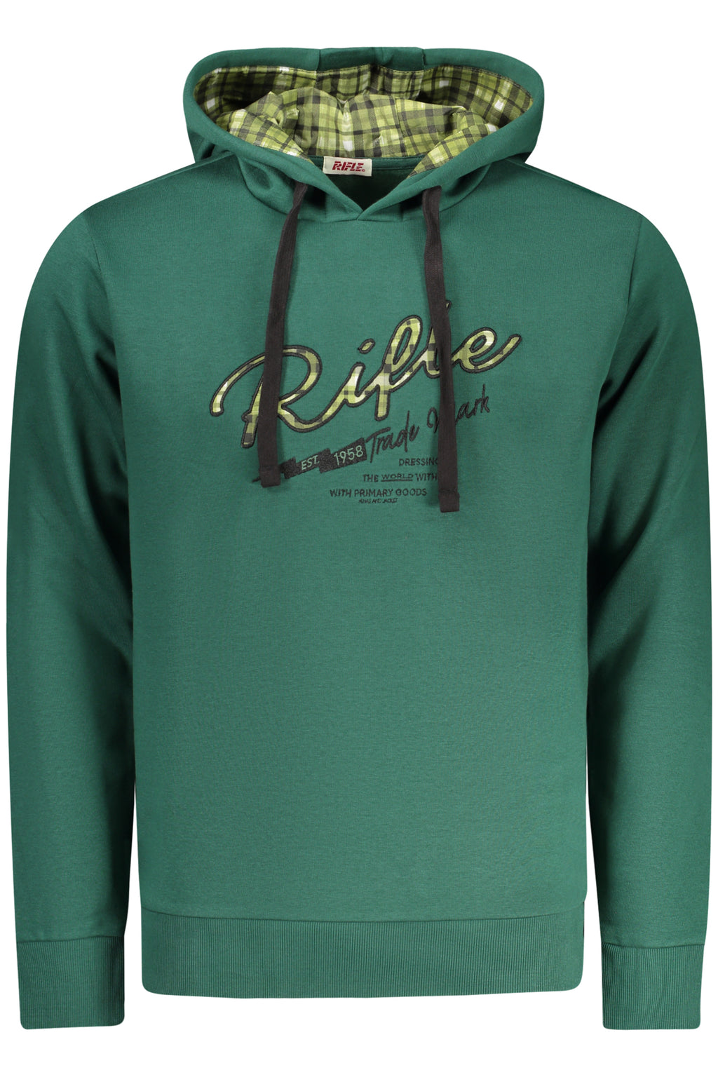 RIFLE Herren-Sweatshirt mit Reißverschluss, grün