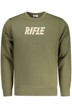 RIFLE Herren-Sweatshirt mit Reißverschluss, grün