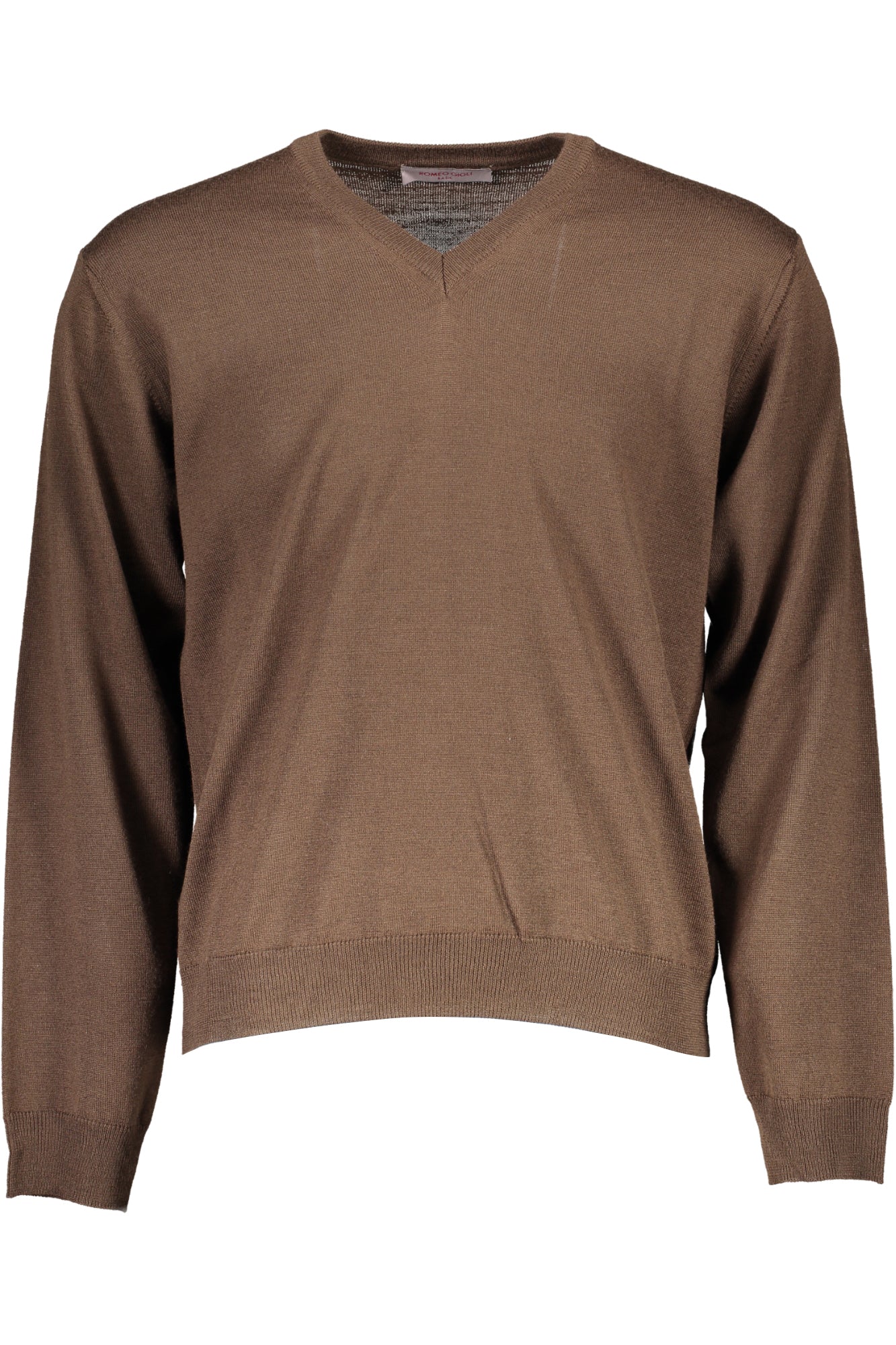 Romeo Gigli Herrenpullover Braun – V-Ausschnitt aus Italien | soulluna.de Braun