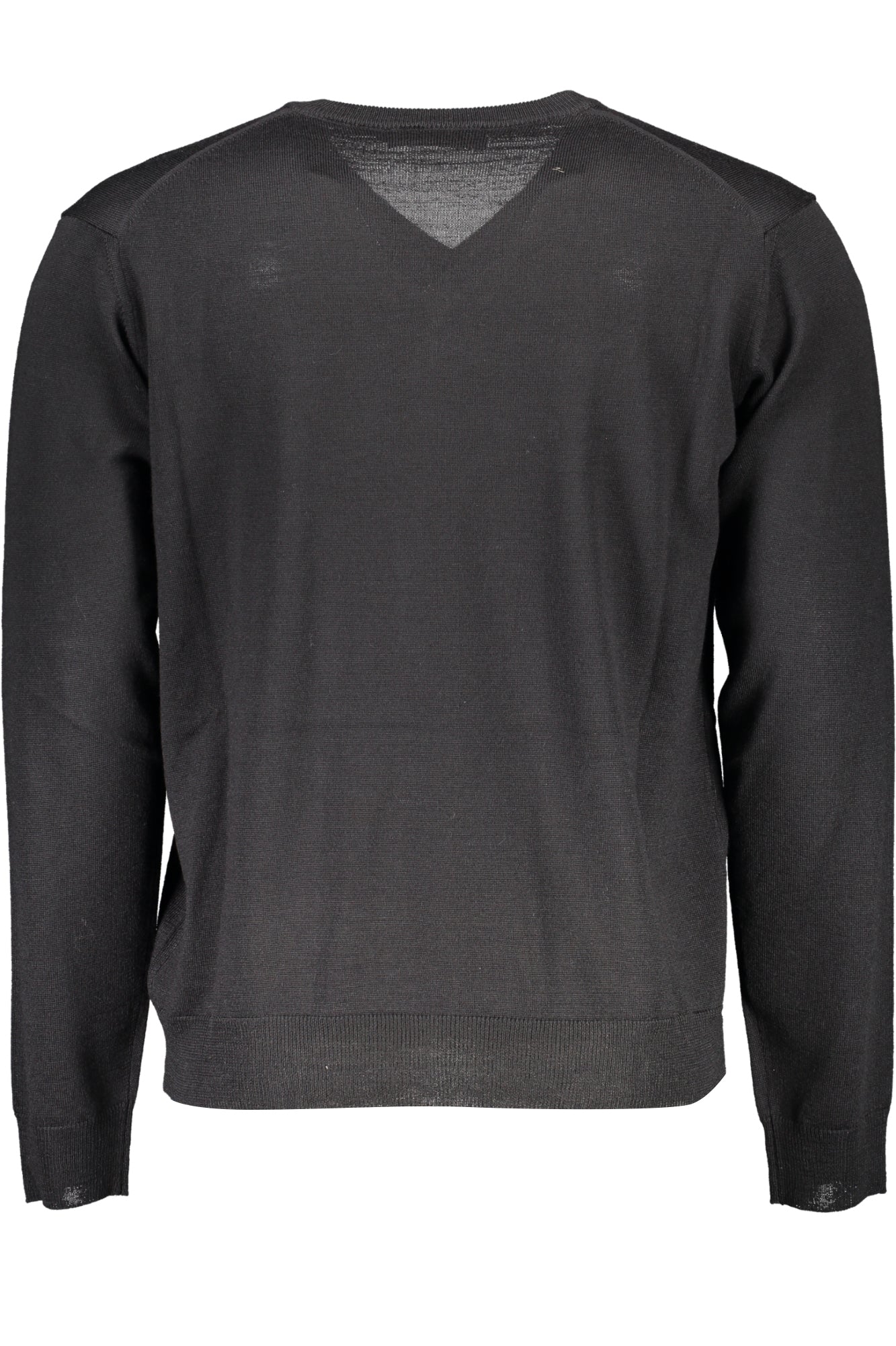 Romeo Gigli Herrenpullover schwarz – V-Ausschnitt aus italienischer Wolle | soulluna.de Schwarz
