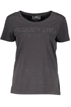 SCERVINO STREET DAMEN KURZARM T-SHIRT SCHWARZ
