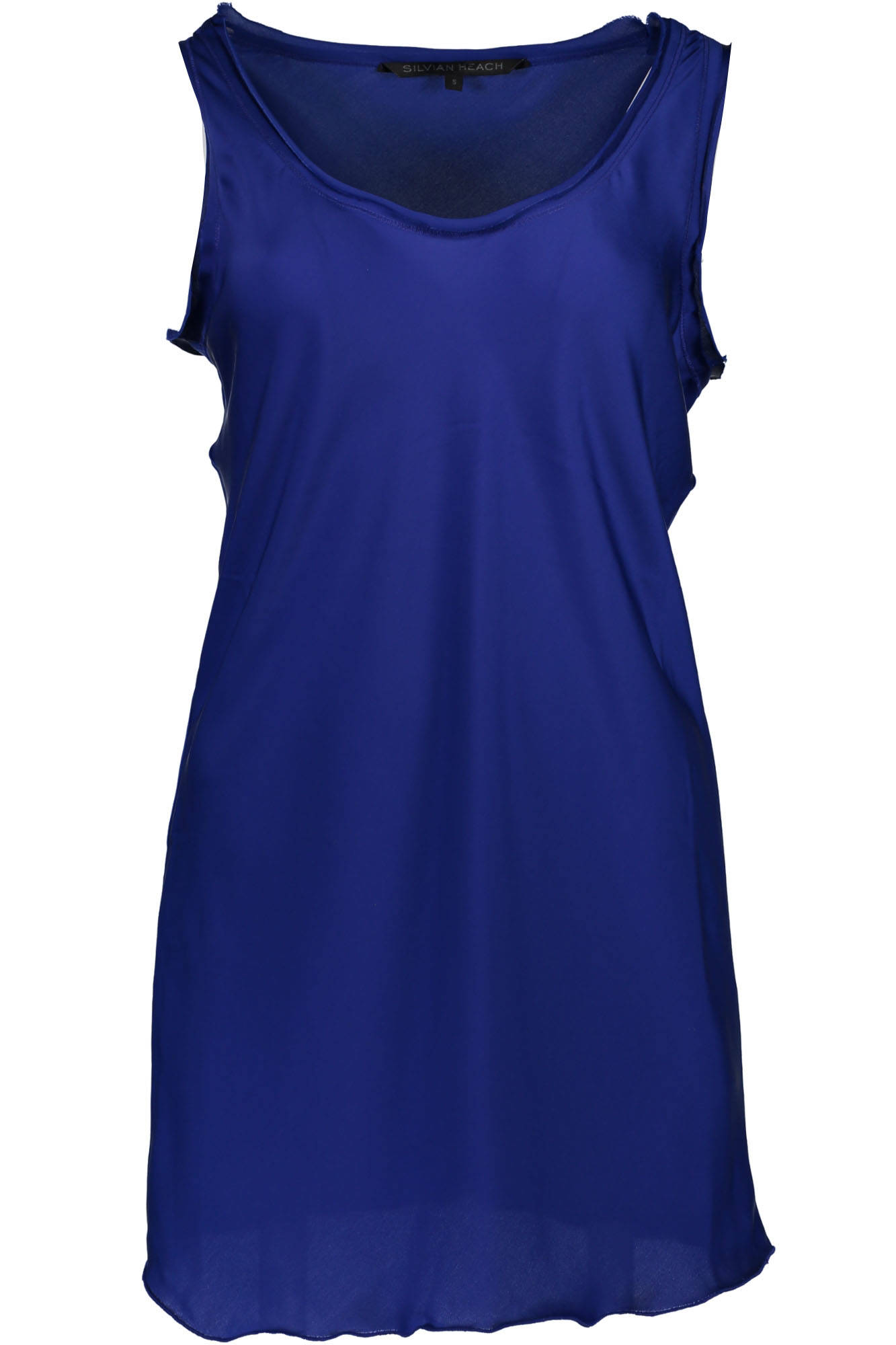 SILVIAN HEACH Blue Frauen Behälter – Breites Schultertank-Top für Damen | Sommer T-Shirt Blau