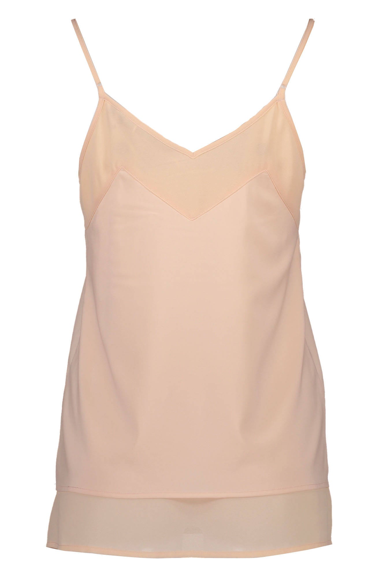 Silvian Heach Rosa Tanktop Damen – V-Ausschnitt aus weichem Material für Sommer Rosa