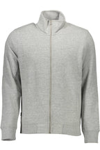 SUPERDRY HERREN-SWEATSHIRT MIT ZIP-UP-DETAILS GRAU