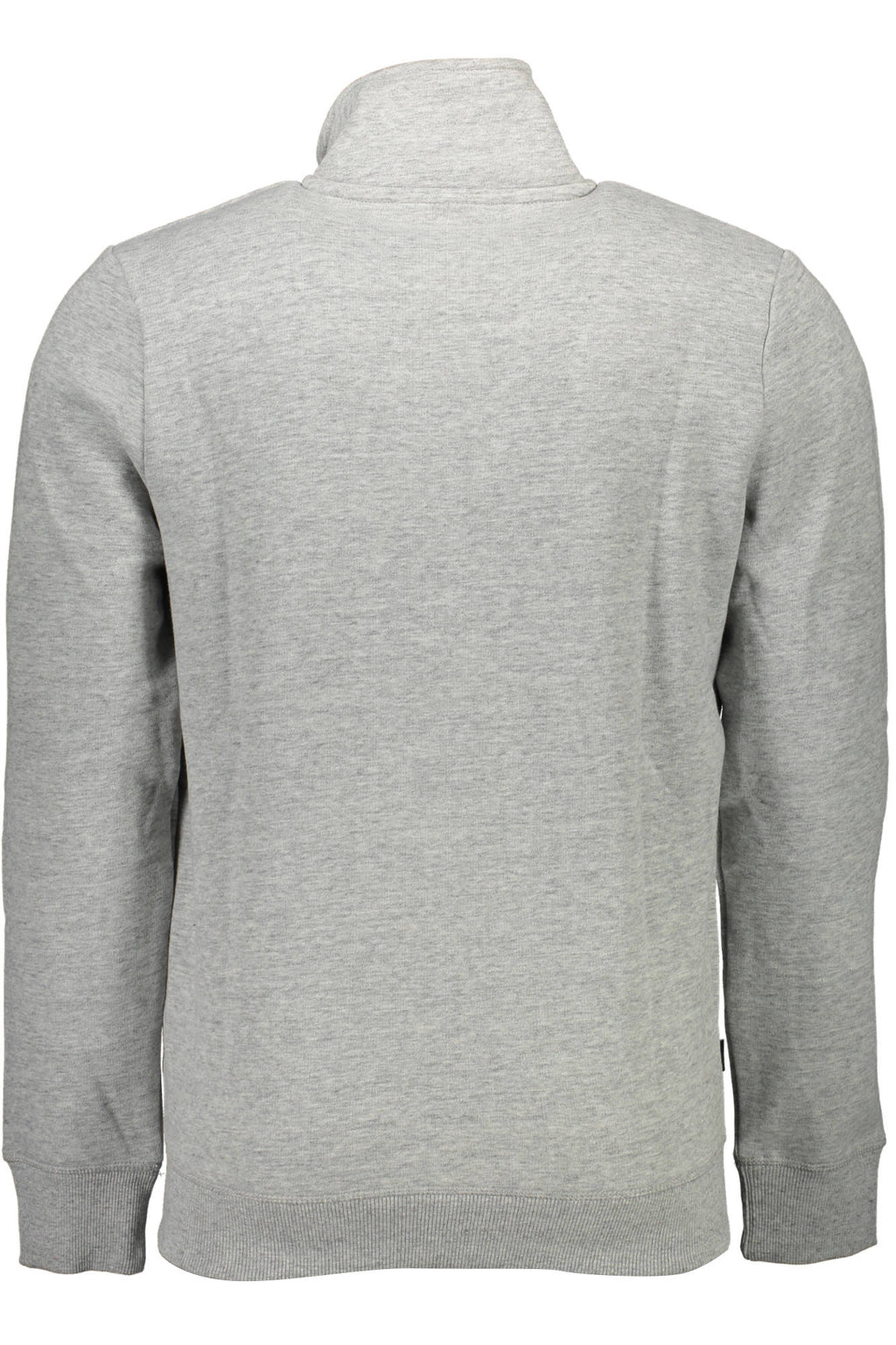 SUPERDRY HERREN-SWEATSHIRT MIT ZIP-UP-DETAILS GRAU