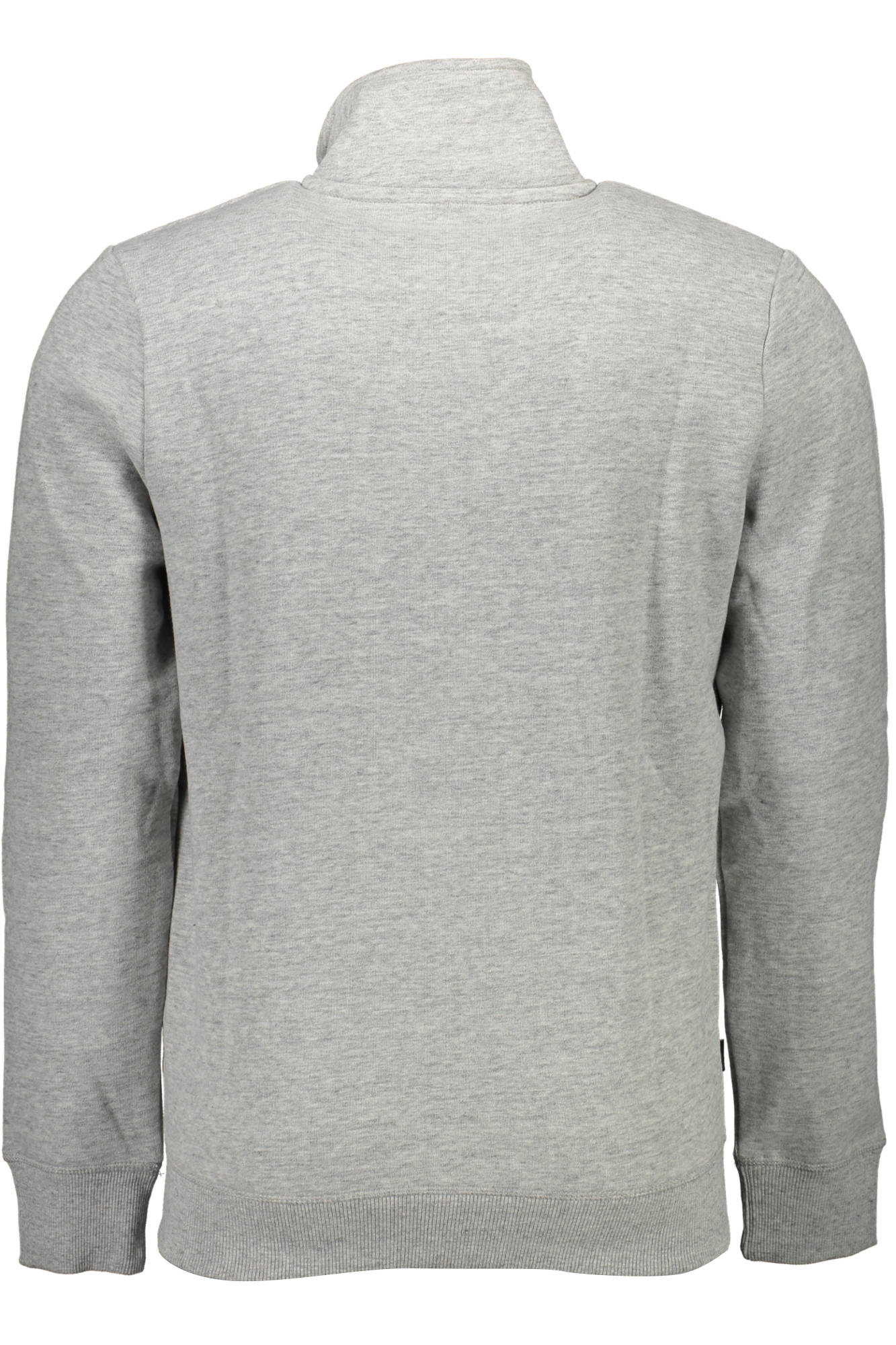 SUPERDRY HERREN-SWEATSHIRT MIT ZIP-UP-DETAILS GRAU