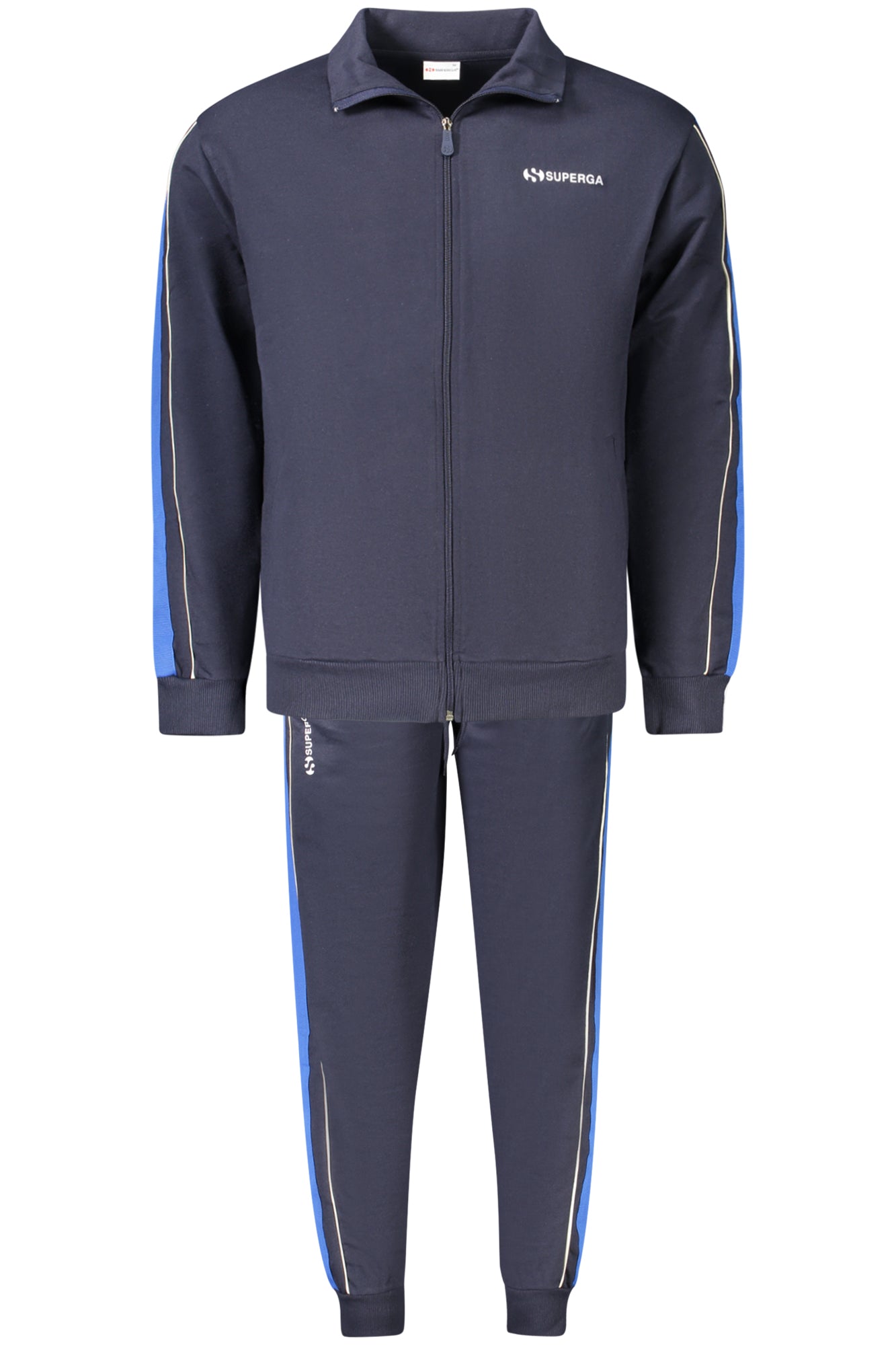 SUPERGA Trainingsanzug Herren Blau – Sportlicher Look mit Reißverschluss-Jacke | soulluna.de Blau Main image