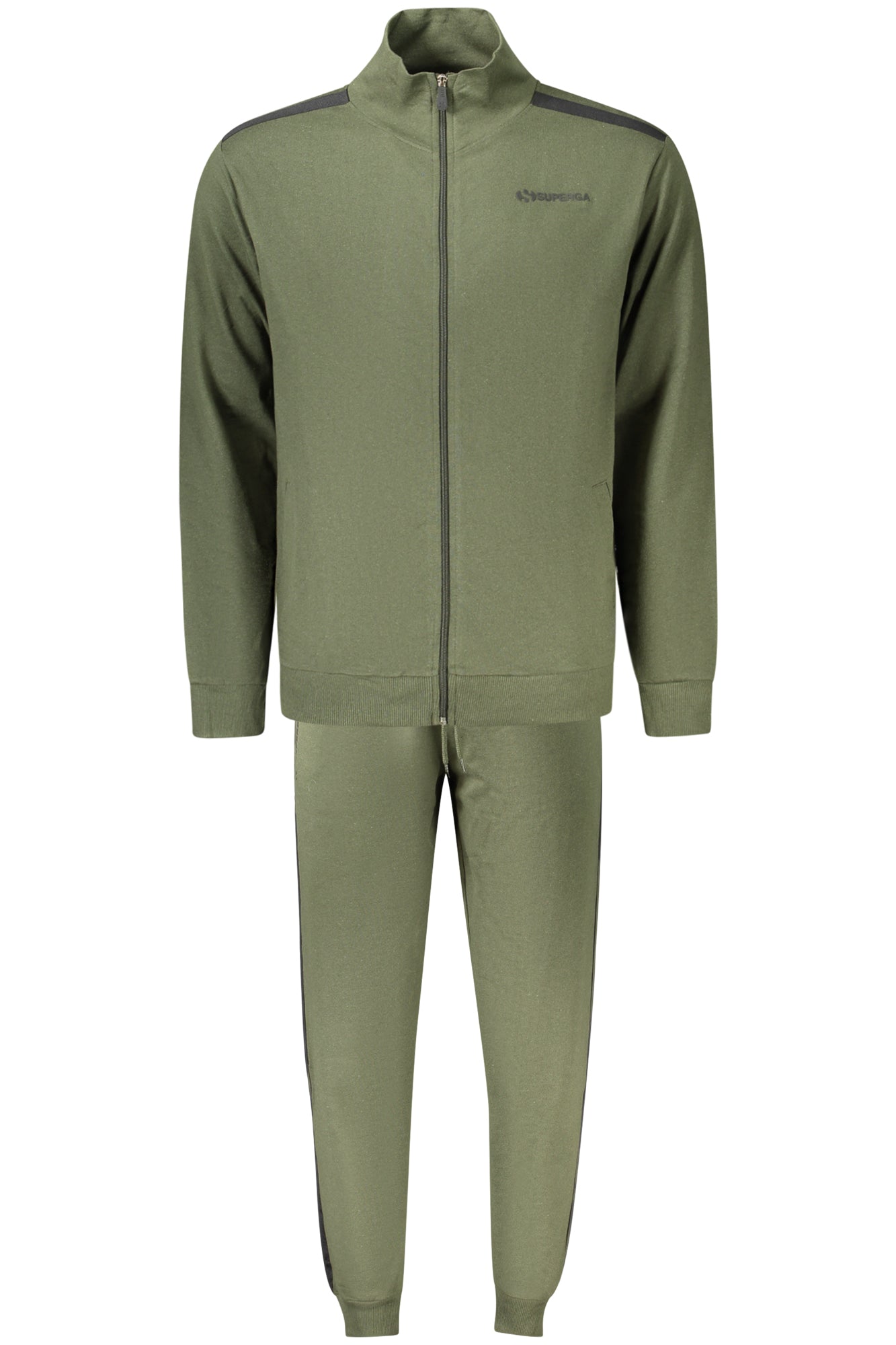SUPERGA Trainingsanzug Herren grün – Leichter Freizeitanzug für Frühling/Sommer Grün