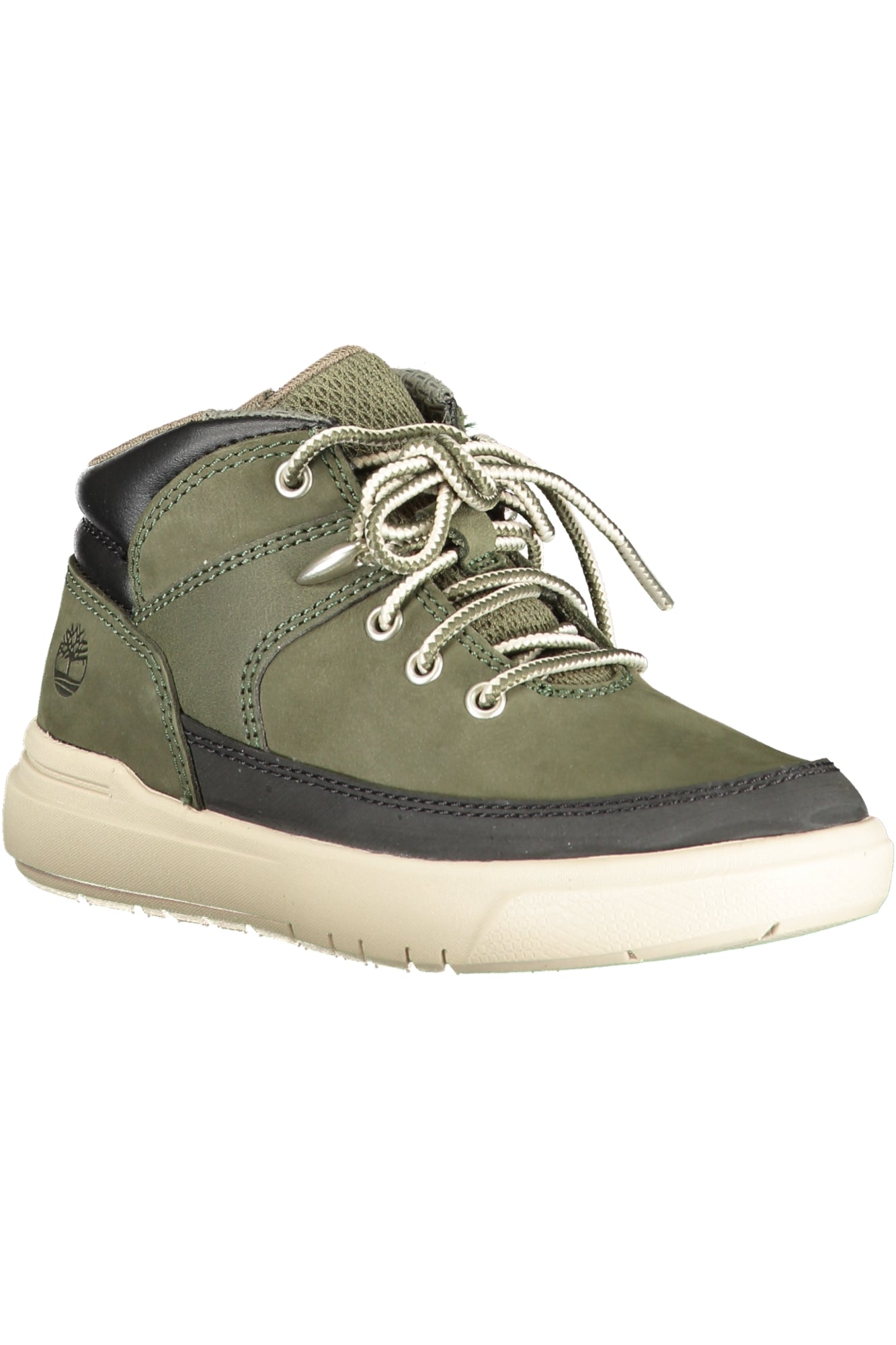 Timberland Kinder-Stiefeletten Jungen – Grüne Schnürstiefel mit Reißverschluss Grün