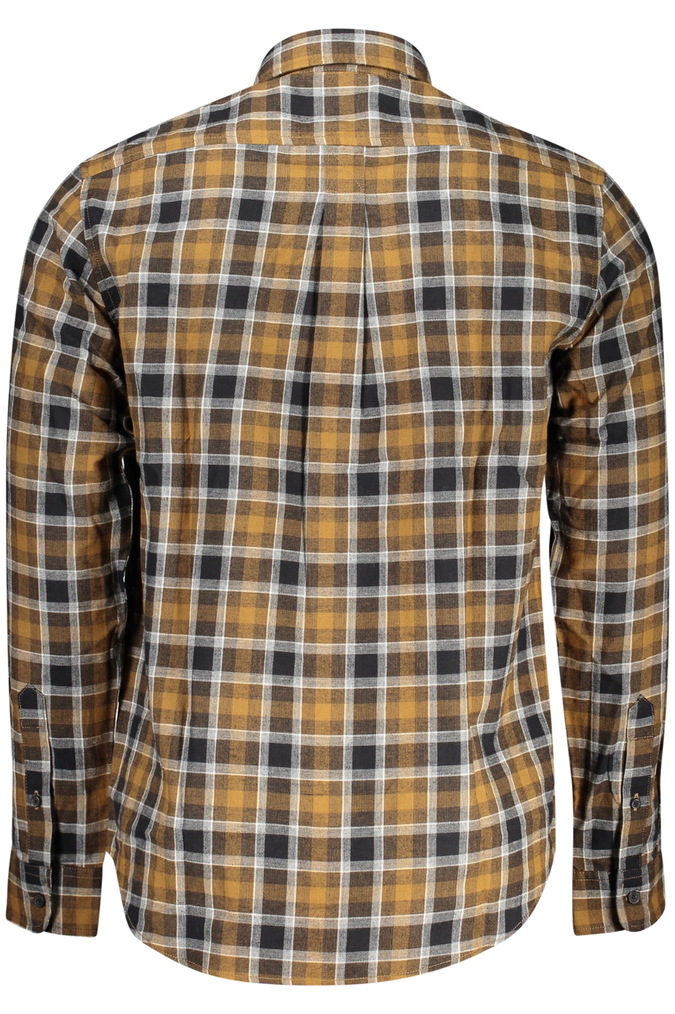 Timberland Herren-Hemd – Grünes Langarmhemd mit Stickerei | Regular Fit Braun