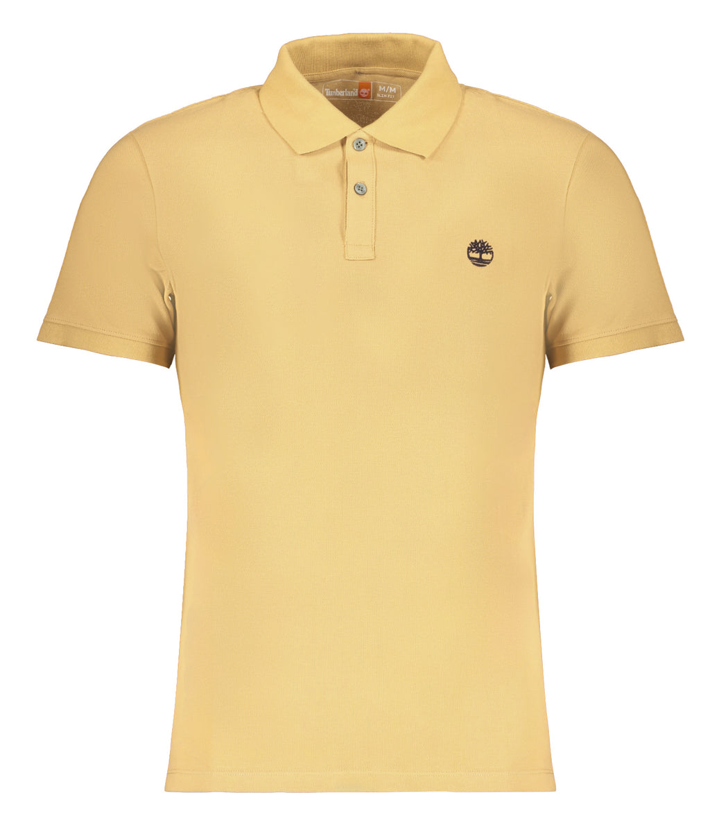 TIMBERLAND HERREN-KURZÄRMELIGES POLOHEMD BEIGE