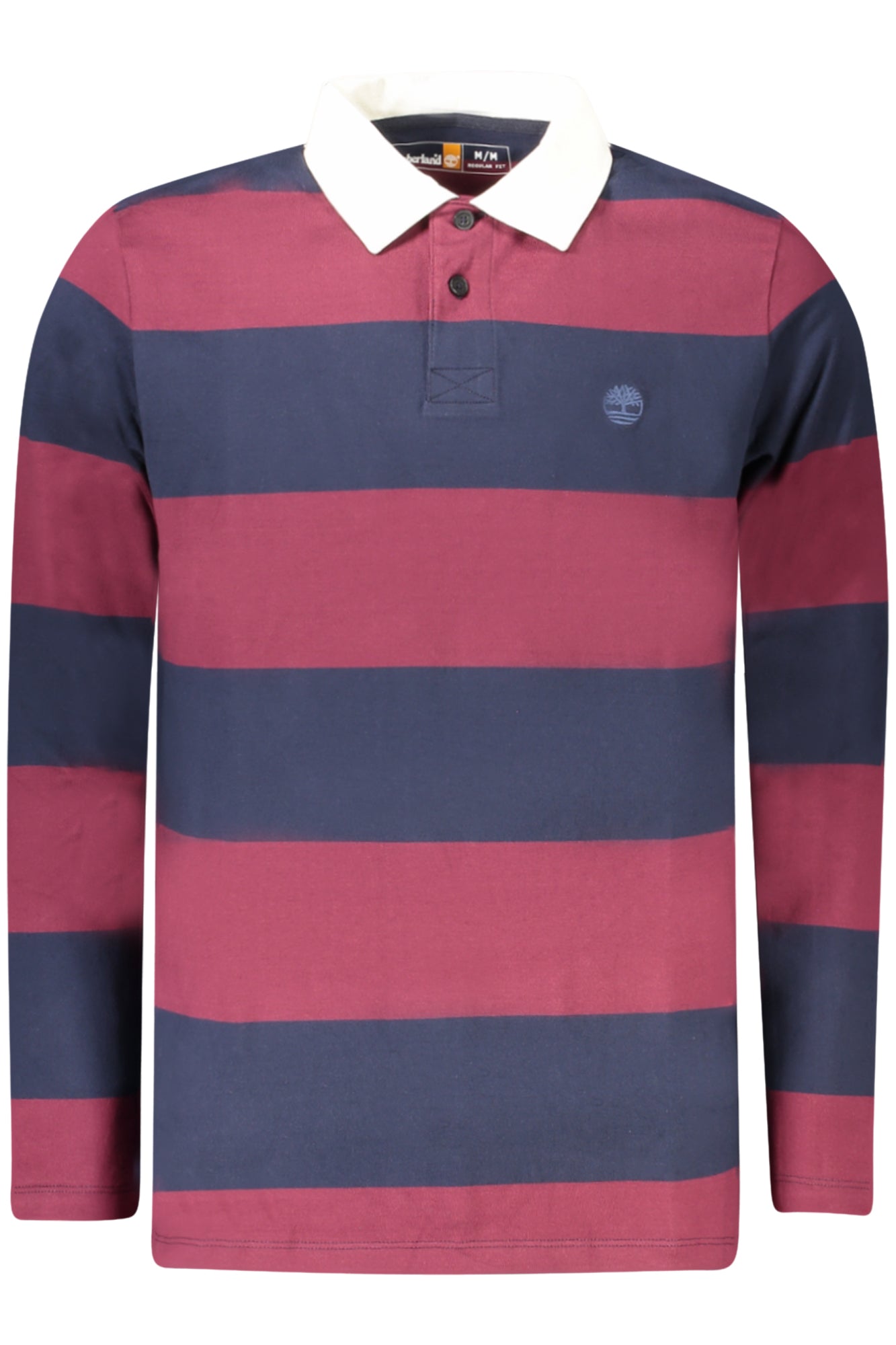 Timberland Poloshirt Herren – Langarm-Shirt in Rot mit Logo-Stickerei Rot