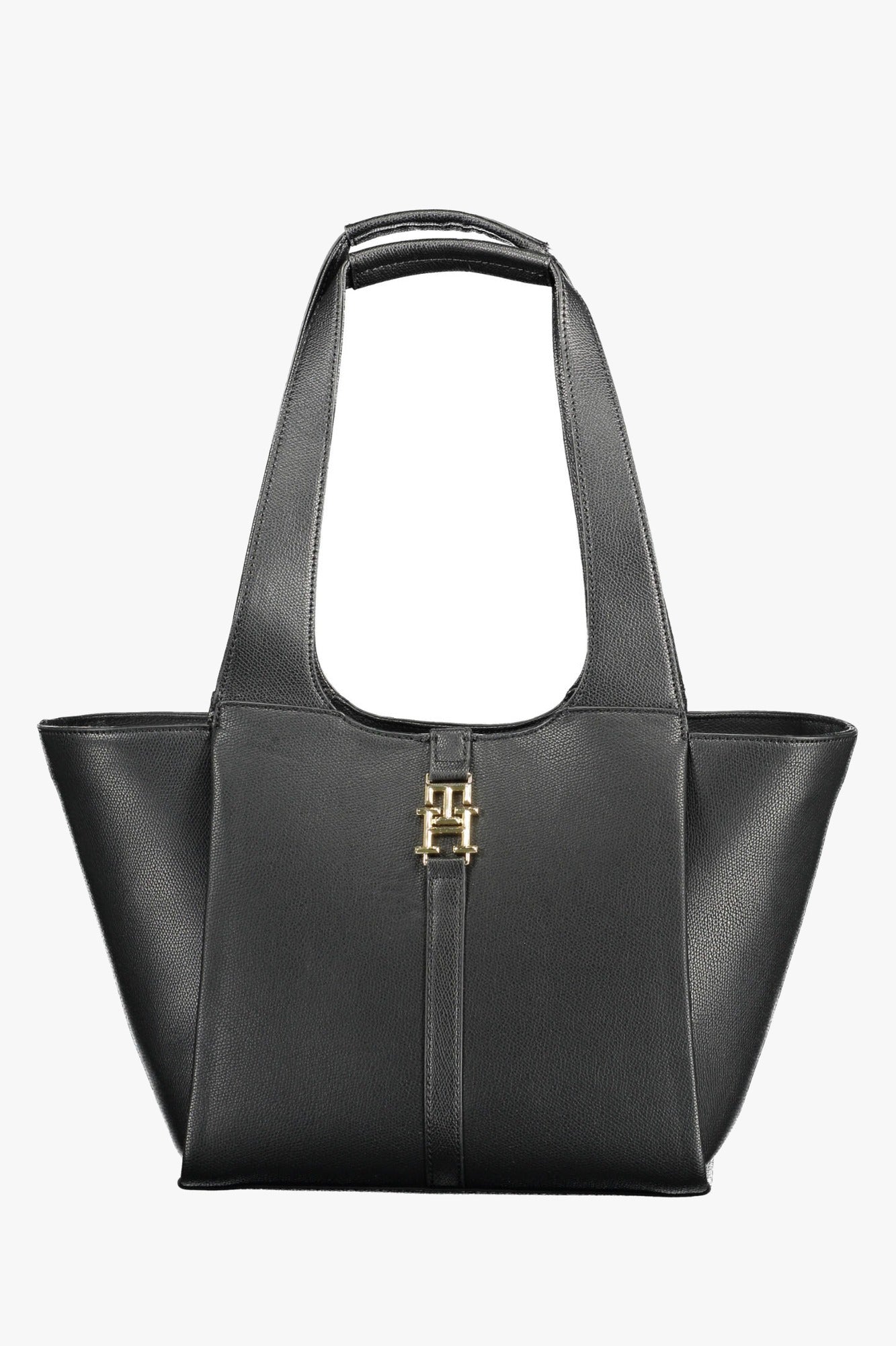 Tommy Hilfiger Schwarze Damentasche – Elegante Handtasche für Damen mit Logo-Details Schwarz