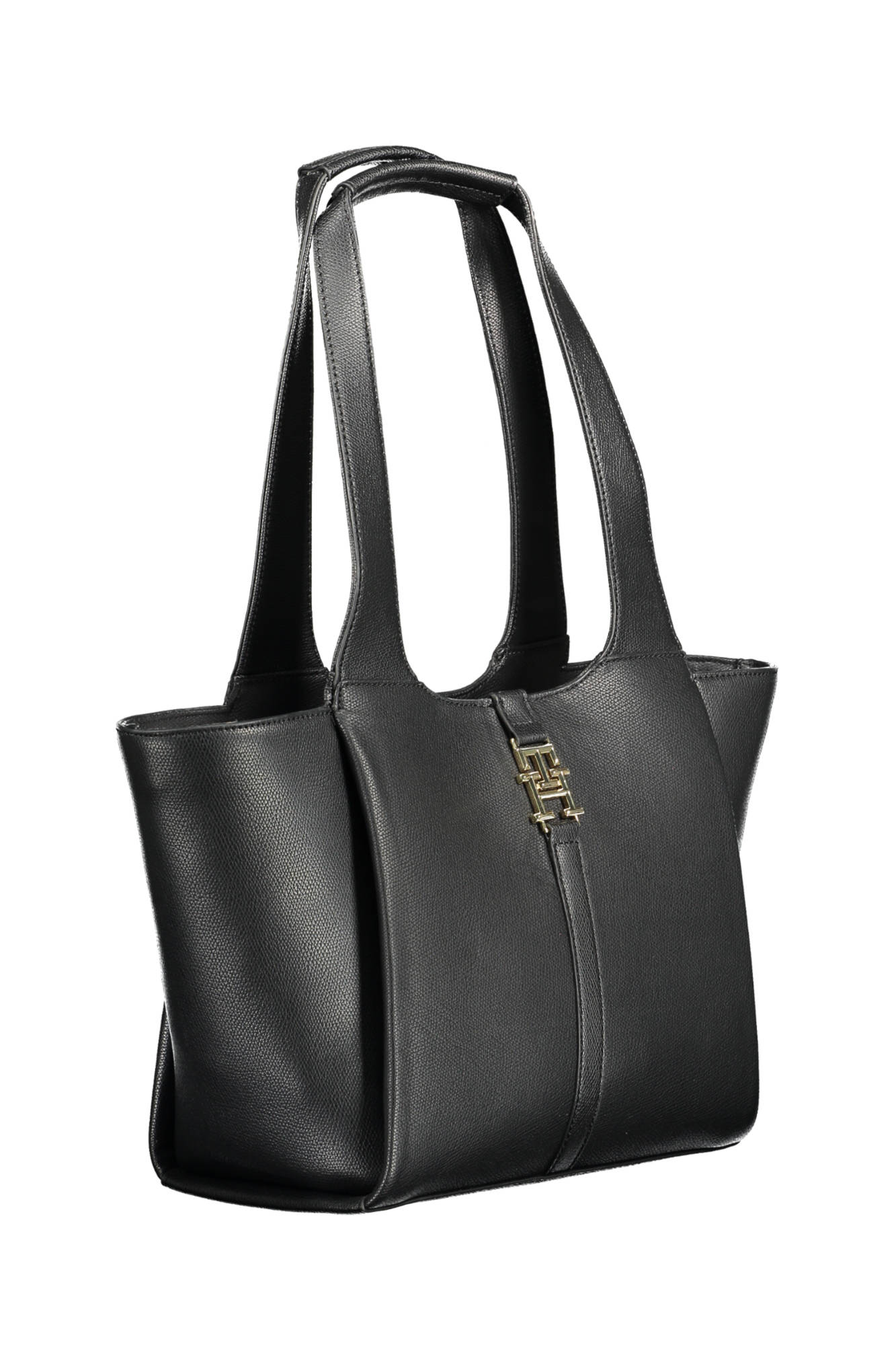 Tommy Hilfiger Schwarze Damentasche – Elegante Handtasche für Damen mit Logo-Details Schwarz