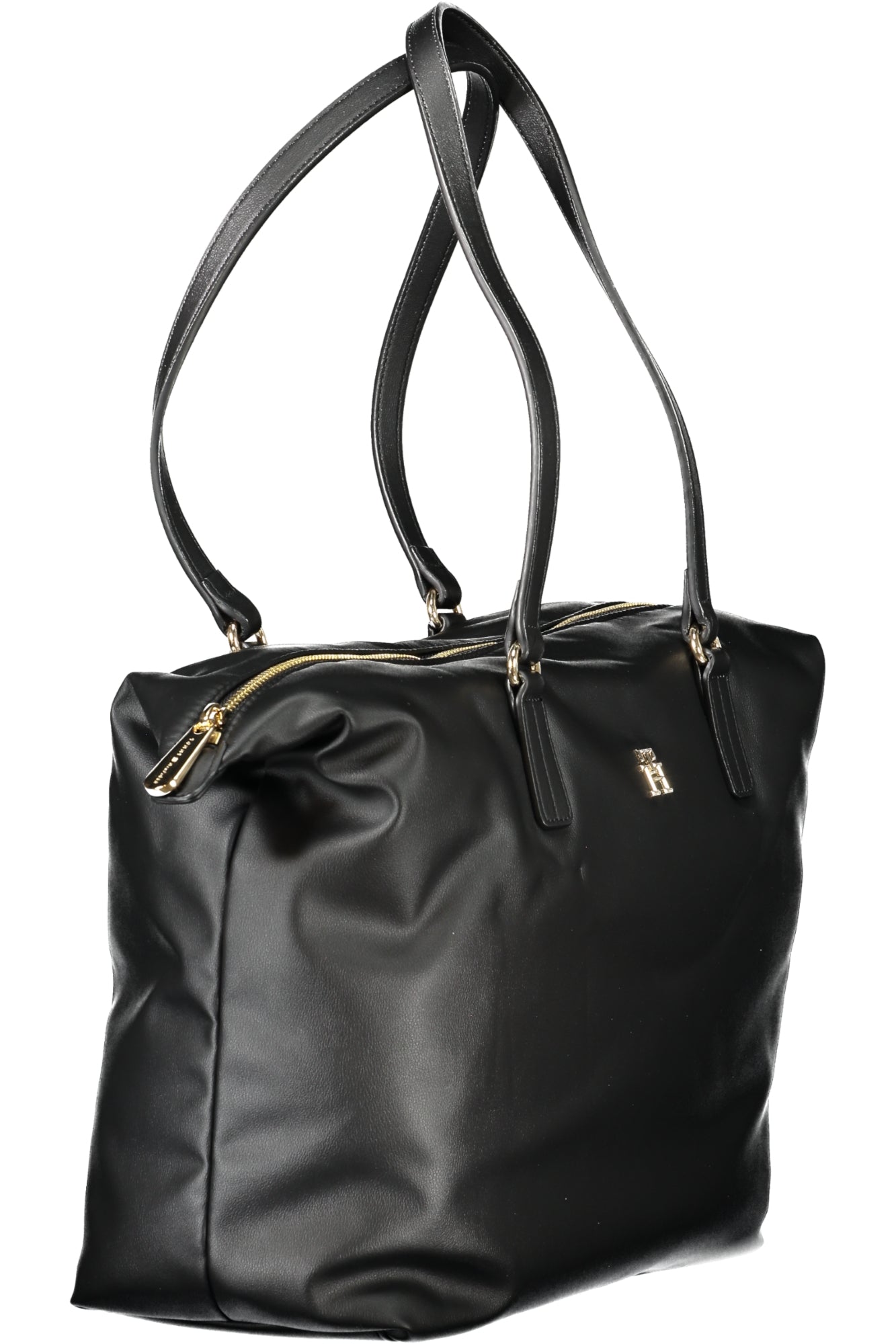 TOMMY HILFIGER Damen Taschen – Schultertasche, mit Taschen Schwarz