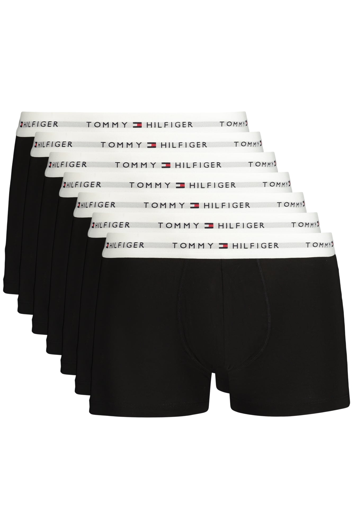 TOMMY HILFIGER Herren Unterwäsche – Shorts, elastischer Bund Schwarz