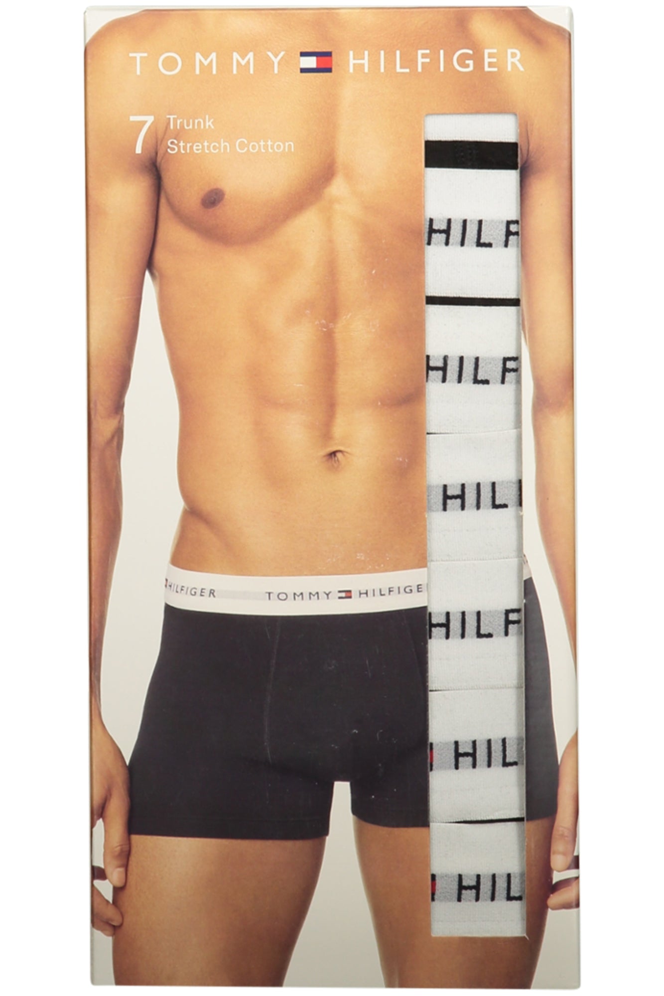 TOMMY HILFIGER Herren Unterwäsche – Shorts, elastischer Bund Schwarz