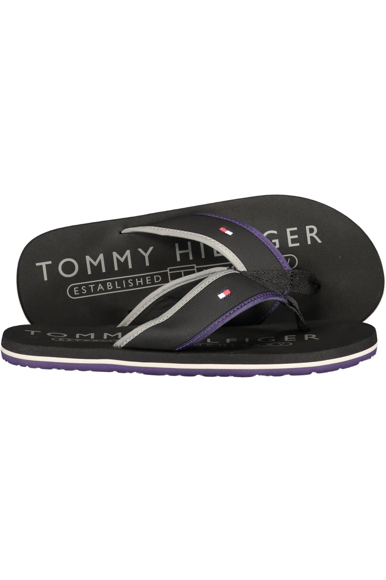 SCHWARZE HERREN-HAUSSCHUHE VON TOMMY HILFIGER