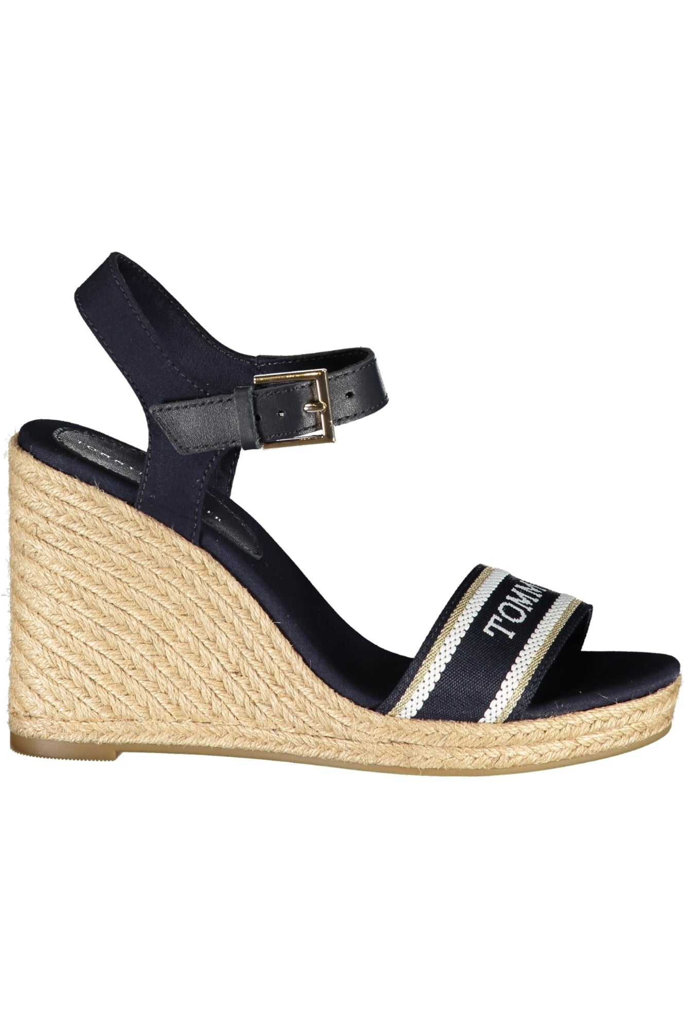 Tommy Hilfiger Sandalen Damen – Blaue Keilsandalen mit Schnürung | soulluna.de Blau Hauptbild