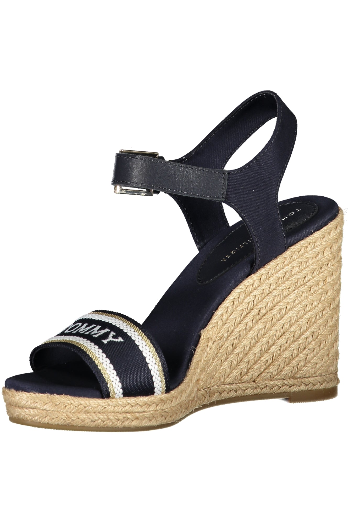 Tommy Hilfiger Sandalen Damen – Blaue Keilsandalen mit Schnürung | soulluna.de Blau