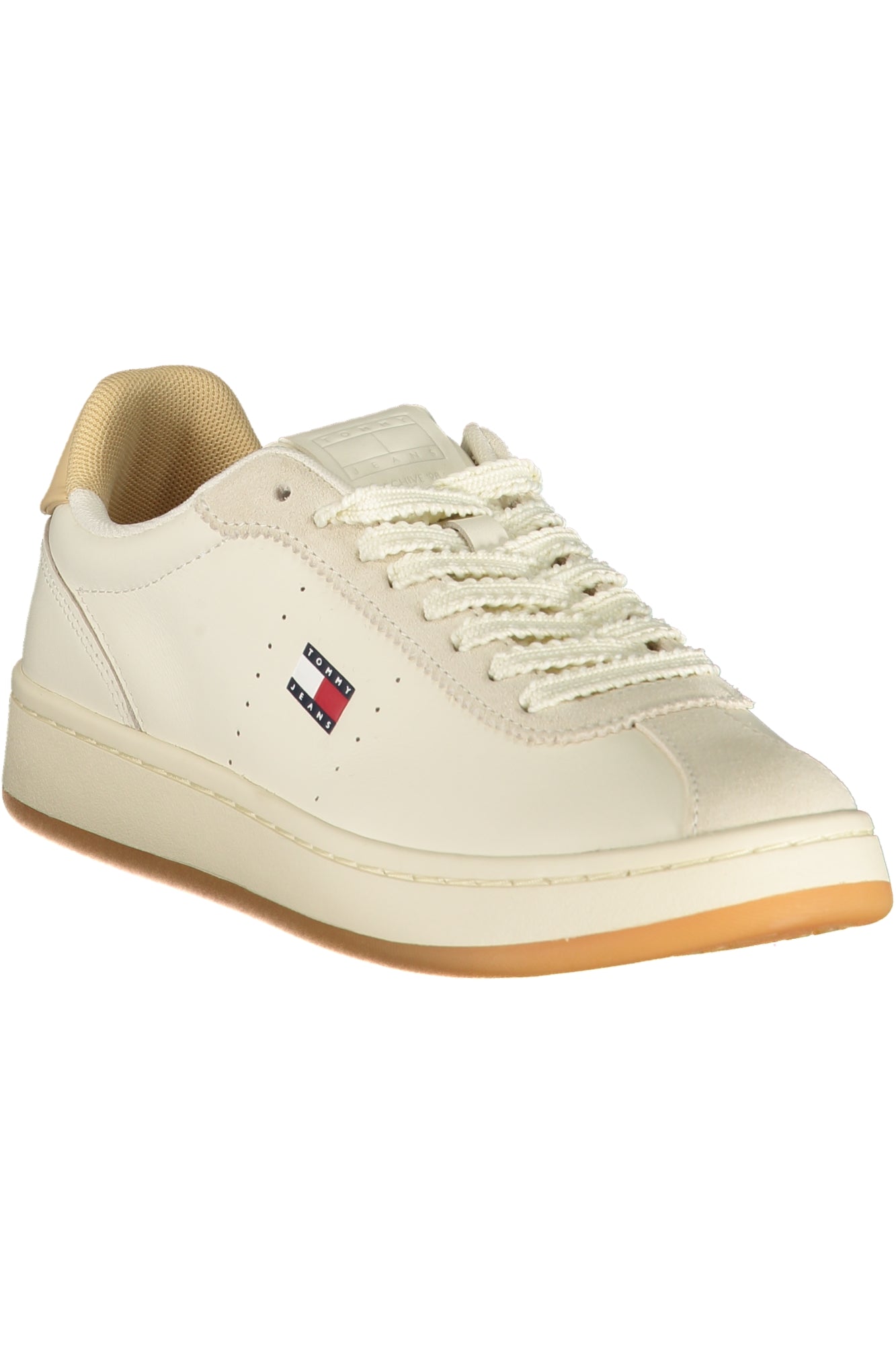 TOMMY HILFIGER Damen Sneaker – Sportschuh mit Schnürsenkeln Beige