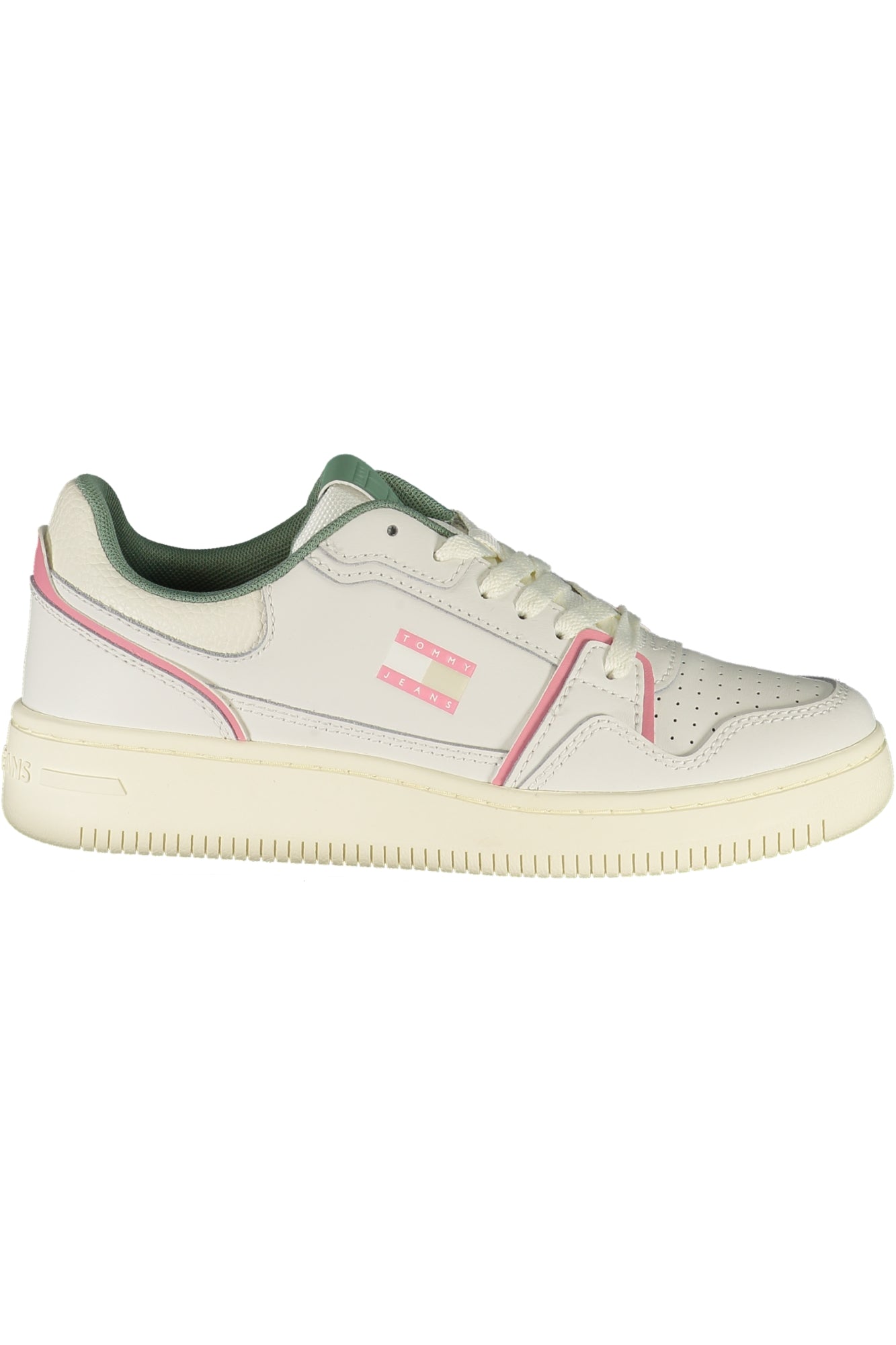 Tommy Hilfiger Sneaker Damen – Weisse Sportschuhe mit Kontrastdetails für Herbst/Winter Weiß