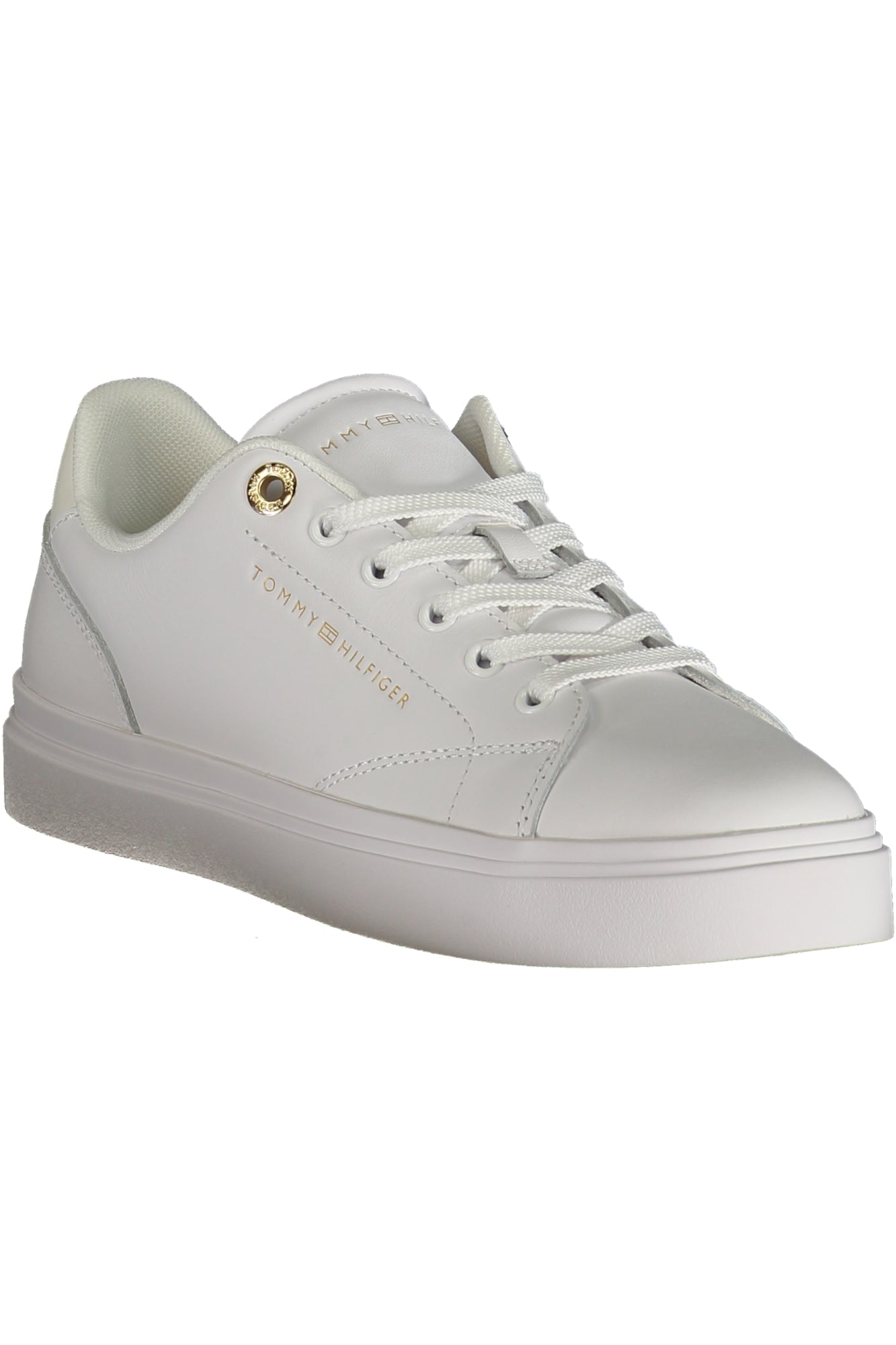 TOMMY HILFIGER Damen Sneaker – Sportschuh mit Schnürsenkeln Weiß