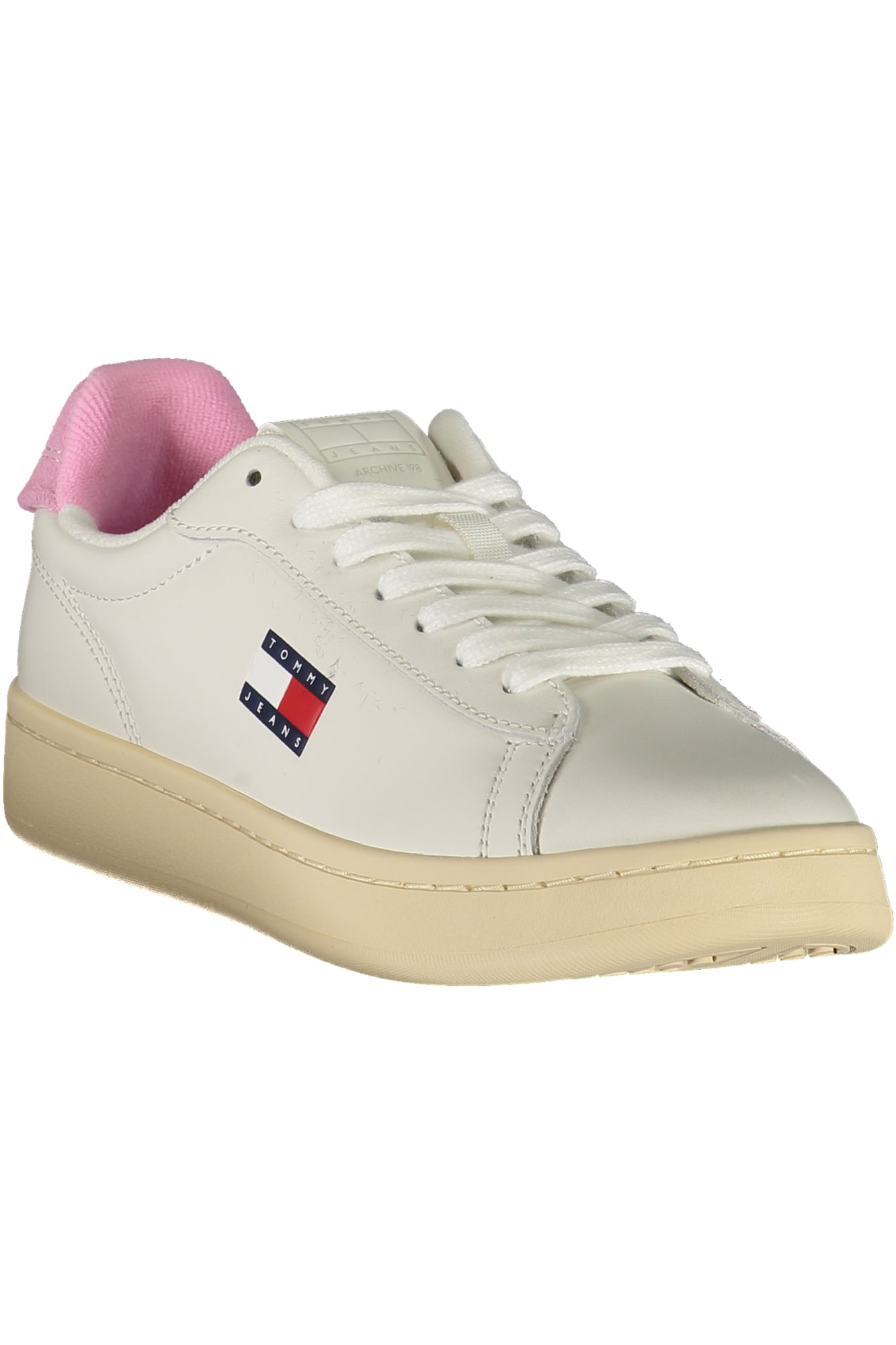 TOMMY HILFIGER Damen Sneaker – Sportschuh mit Schnürsenkel Weiß