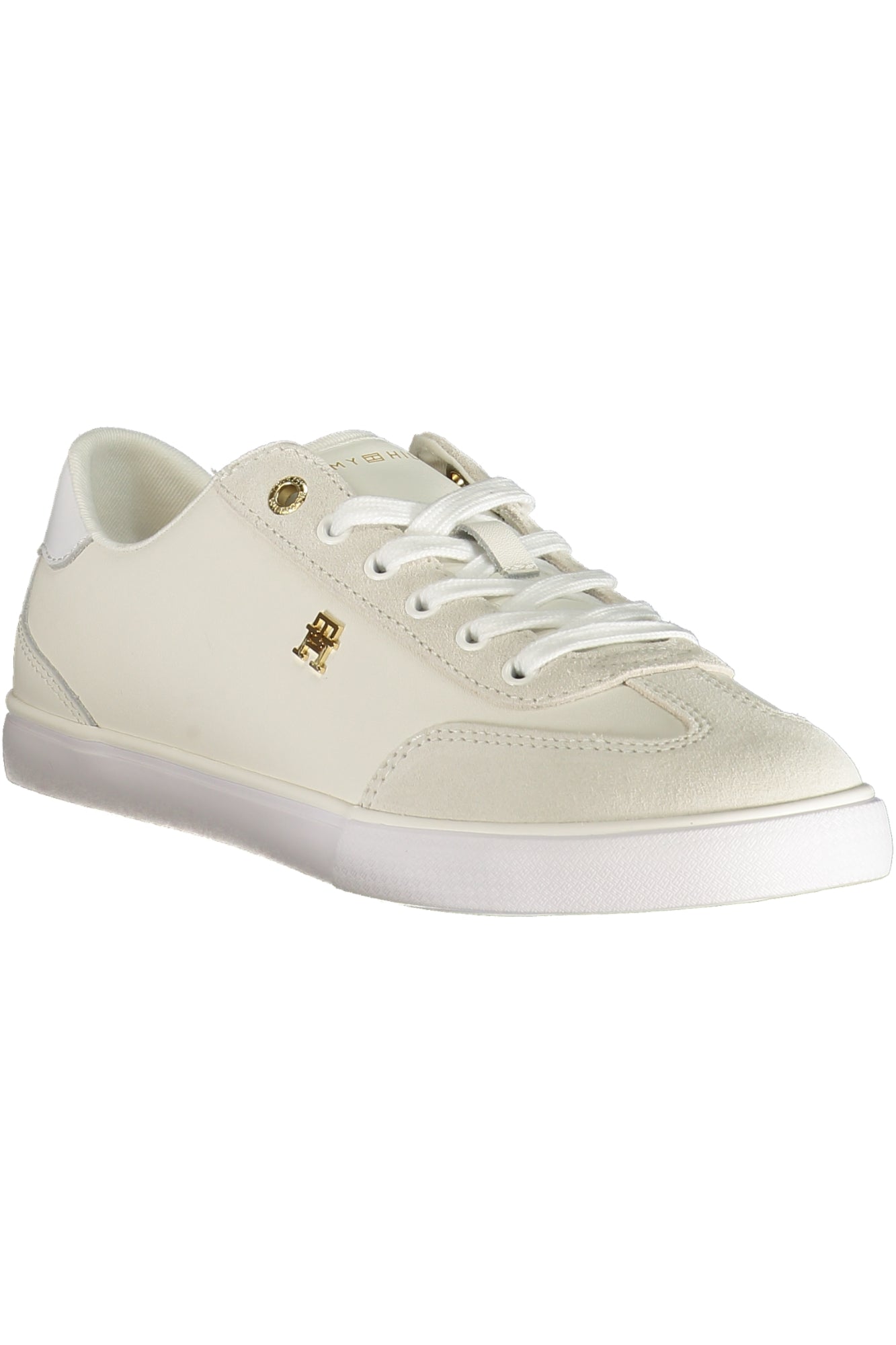 TOMMY HILFIGER Damen Sneaker – Sportschuh mit Schnürsenkeln Weiß