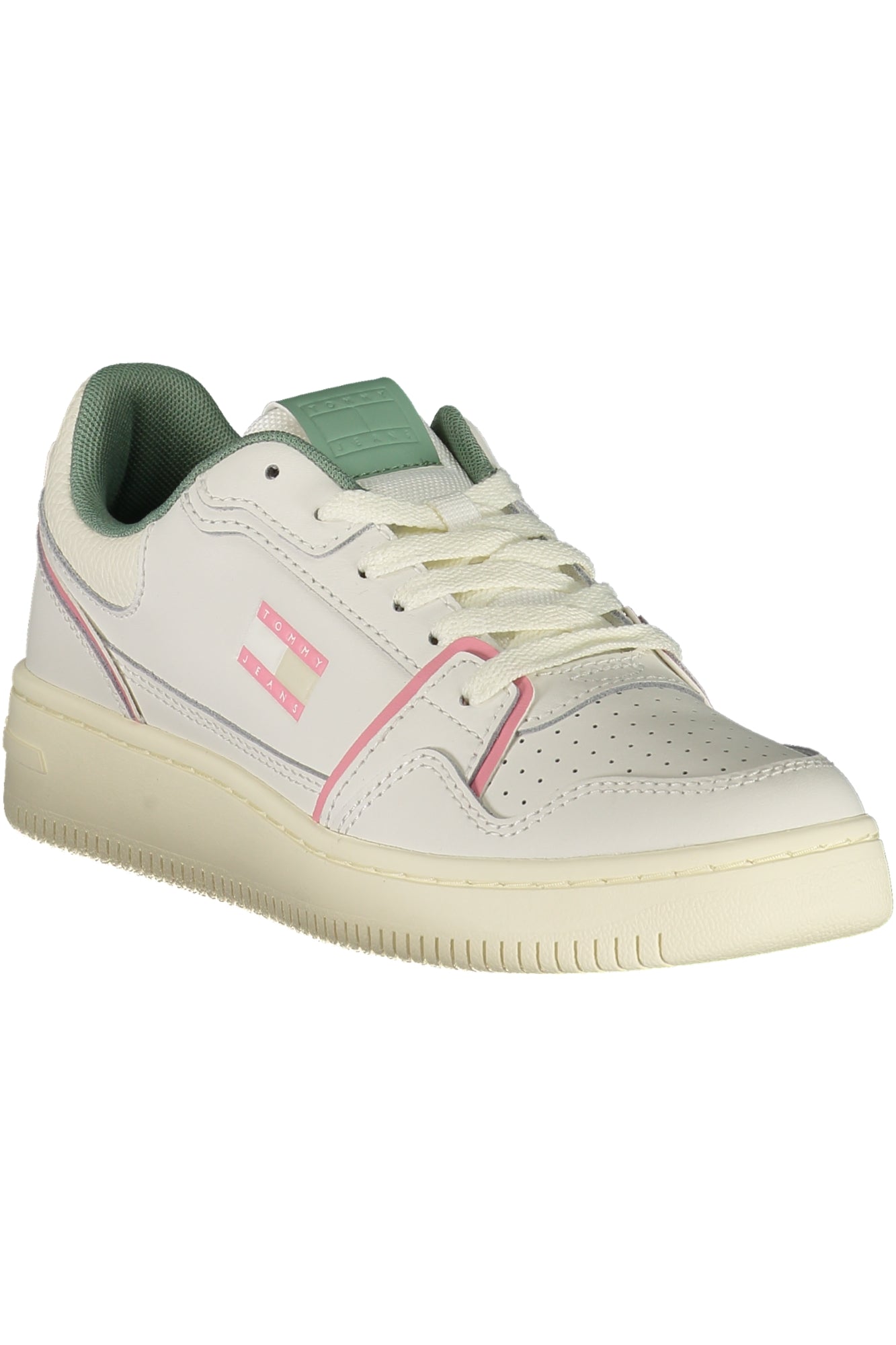 Tommy Hilfiger Sneaker Damen – Weisse Sportschuhe mit Kontrastdetails für Herbst/Winter Weiß