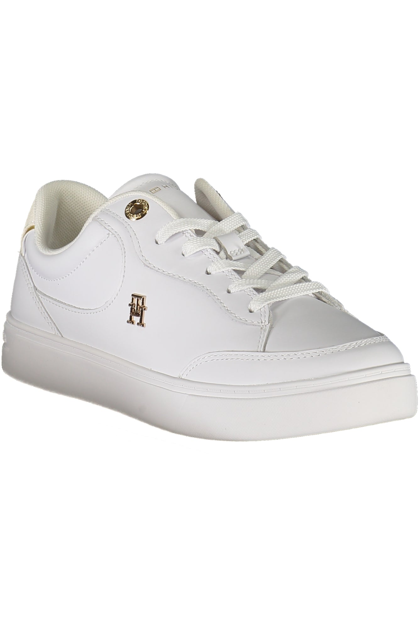 TOMMY HILFIGER Damen Sneaker – Sportschuh mit Schnürsenkel Weiß