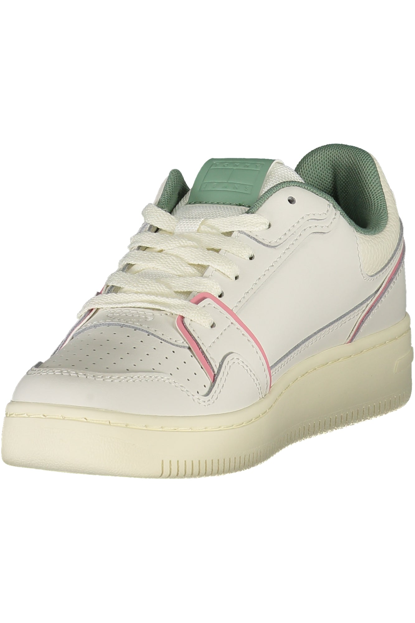 Tommy Hilfiger Sneaker Damen – Weisse Sportschuhe mit Kontrastdetails für Herbst/Winter Weiß