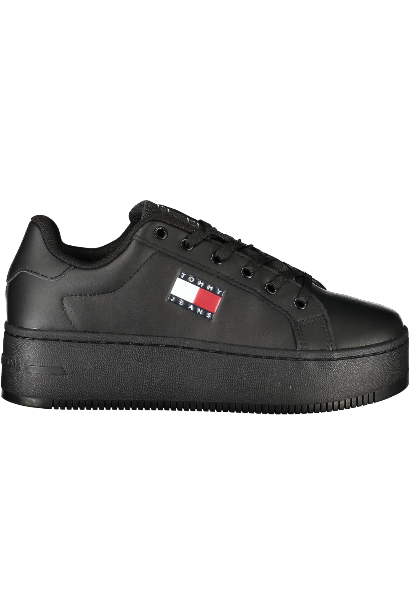 Tommy Hilfiger Damen-Sneaker weiß – Sportschuhe mit Keilabsatz für Frühjahr/Sommer Schwarz