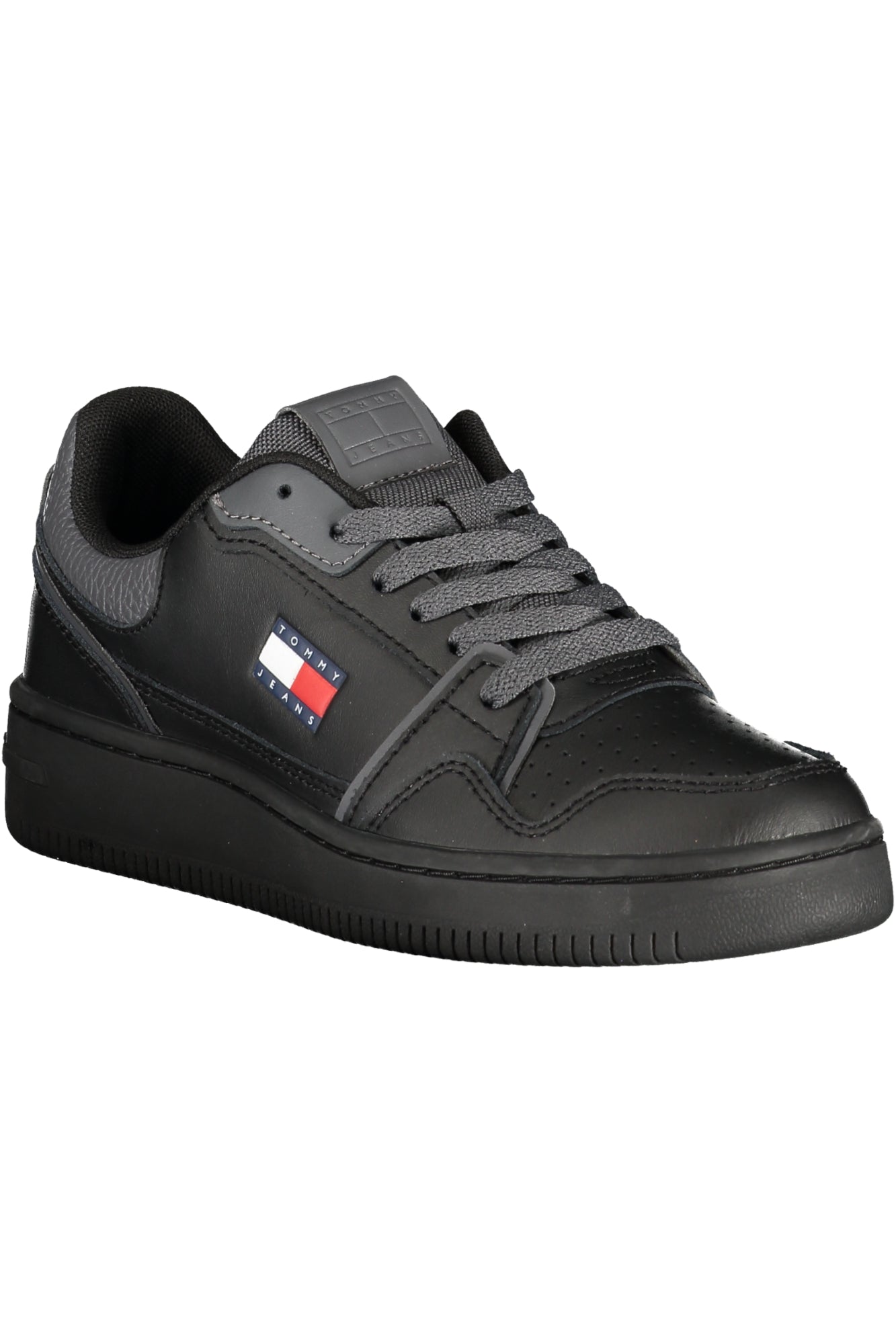Tommy Hilfiger Sneaker Damen – Weisse Sportschuhe mit Kontrastdetails für Herbst/Winter Schwarz