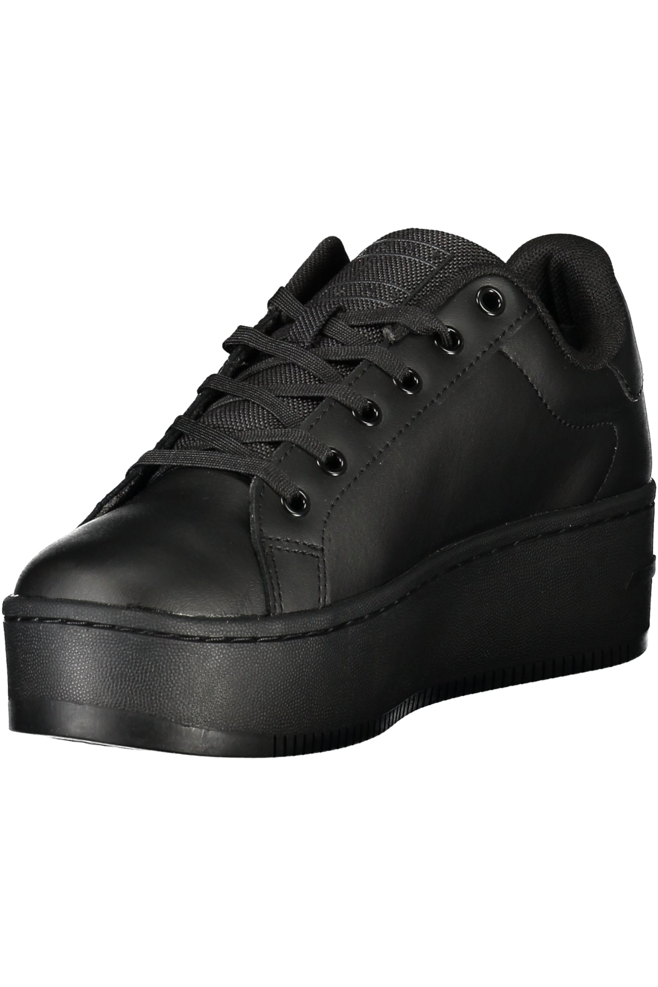 Tommy Hilfiger Damen-Sneaker weiß – Sportschuhe mit Keilabsatz für Frühjahr/Sommer Schwarz