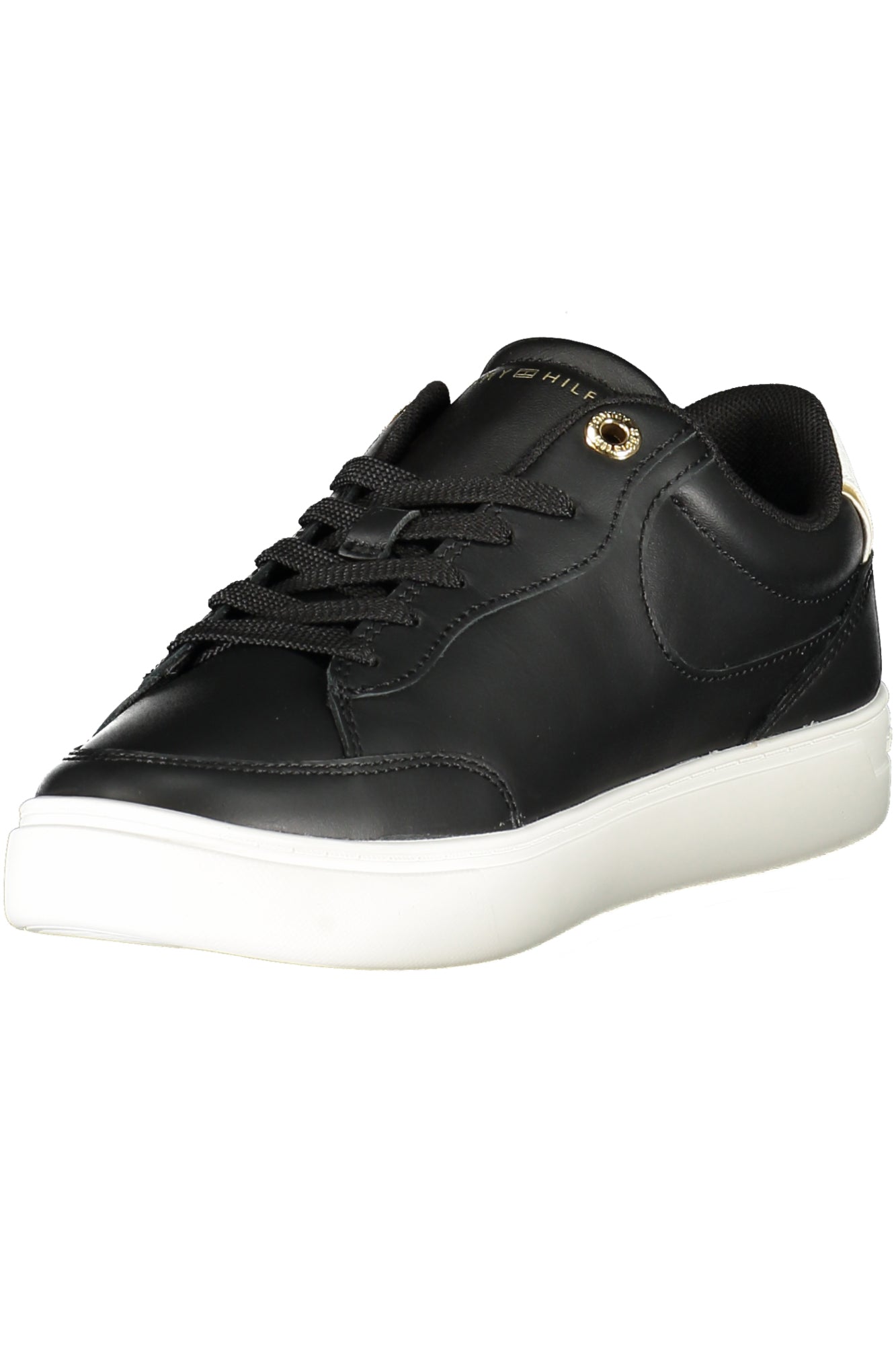 TOMMY HILFIGER Damen Sneaker – Sportschuh mit Schnürsenkel Schwarz