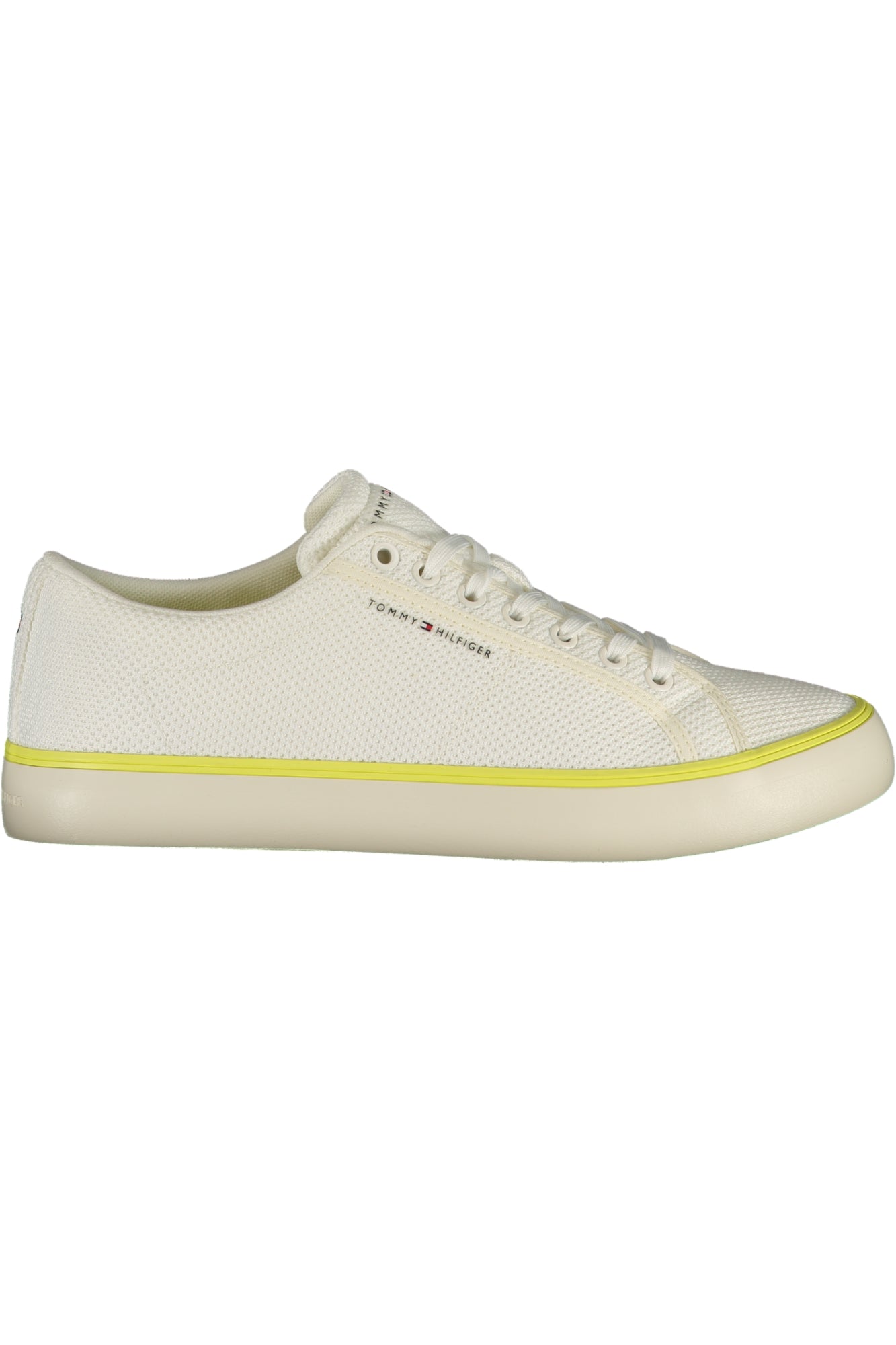 TOMMY HILFIGER Herren Sneaker – Sportschuh mit Schnürsenkeln Weiß