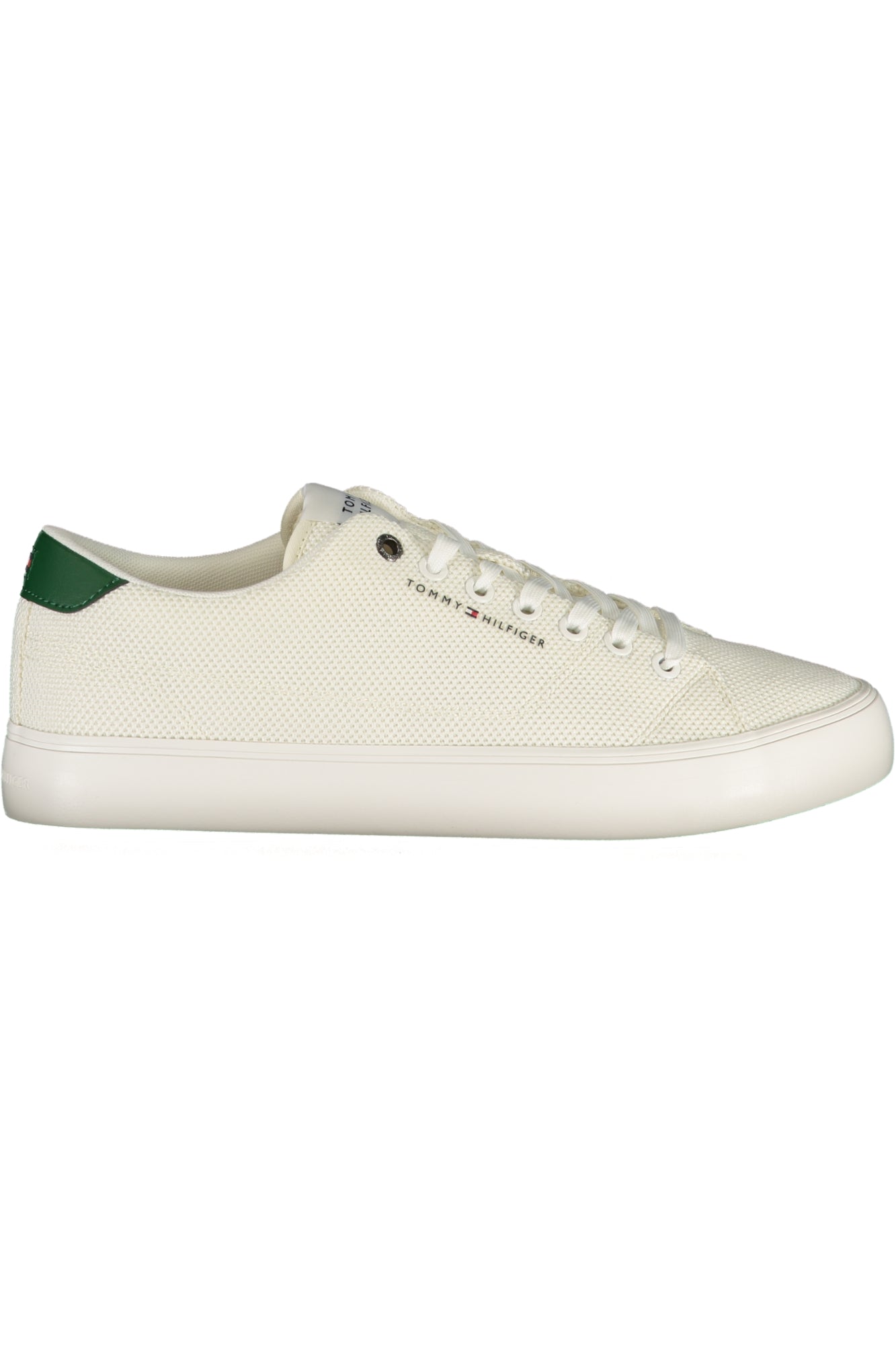 TOMMY HILFIGER Herren Sneaker – Sportschuh mit Schnürsenkeln Weiß Hauptbild