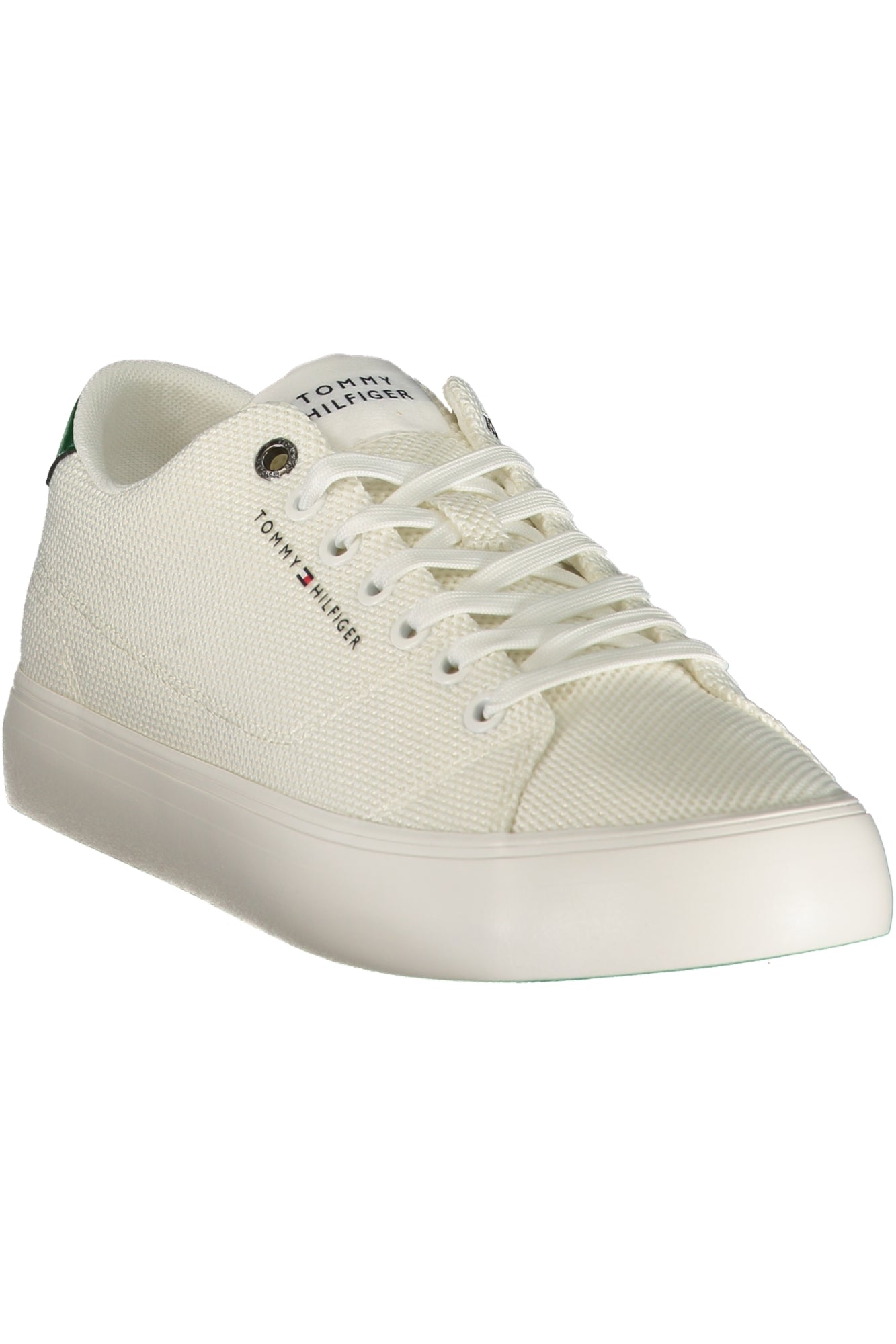 TOMMY HILFIGER Herren Sneaker – Sportschuh mit Schnürsenkeln Weiß