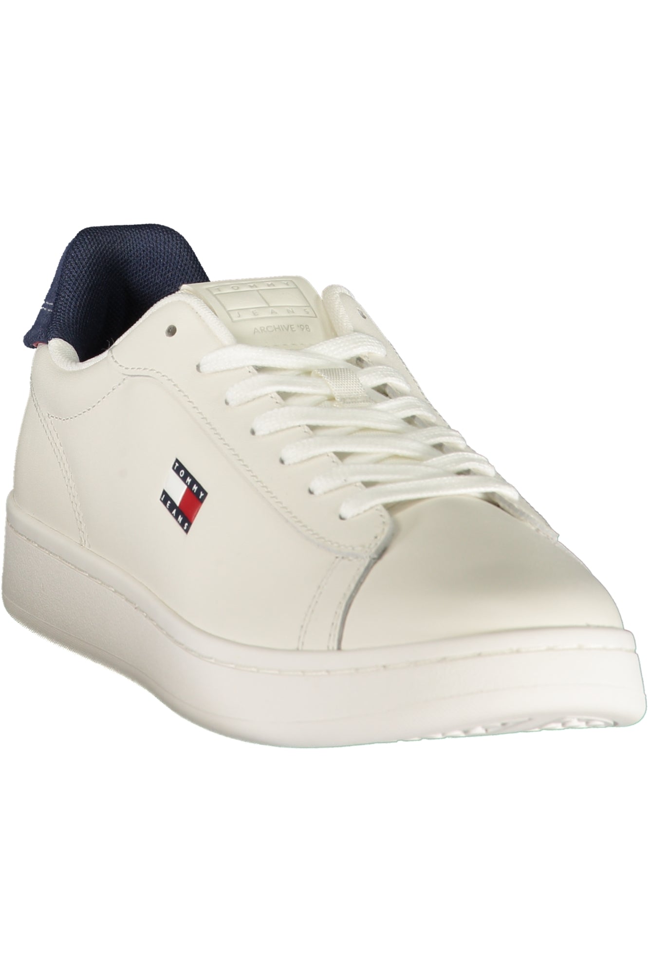TOMMY HILFIGER Herren Sneaker – Sportschuh mit Schnürsenkeln Weiß