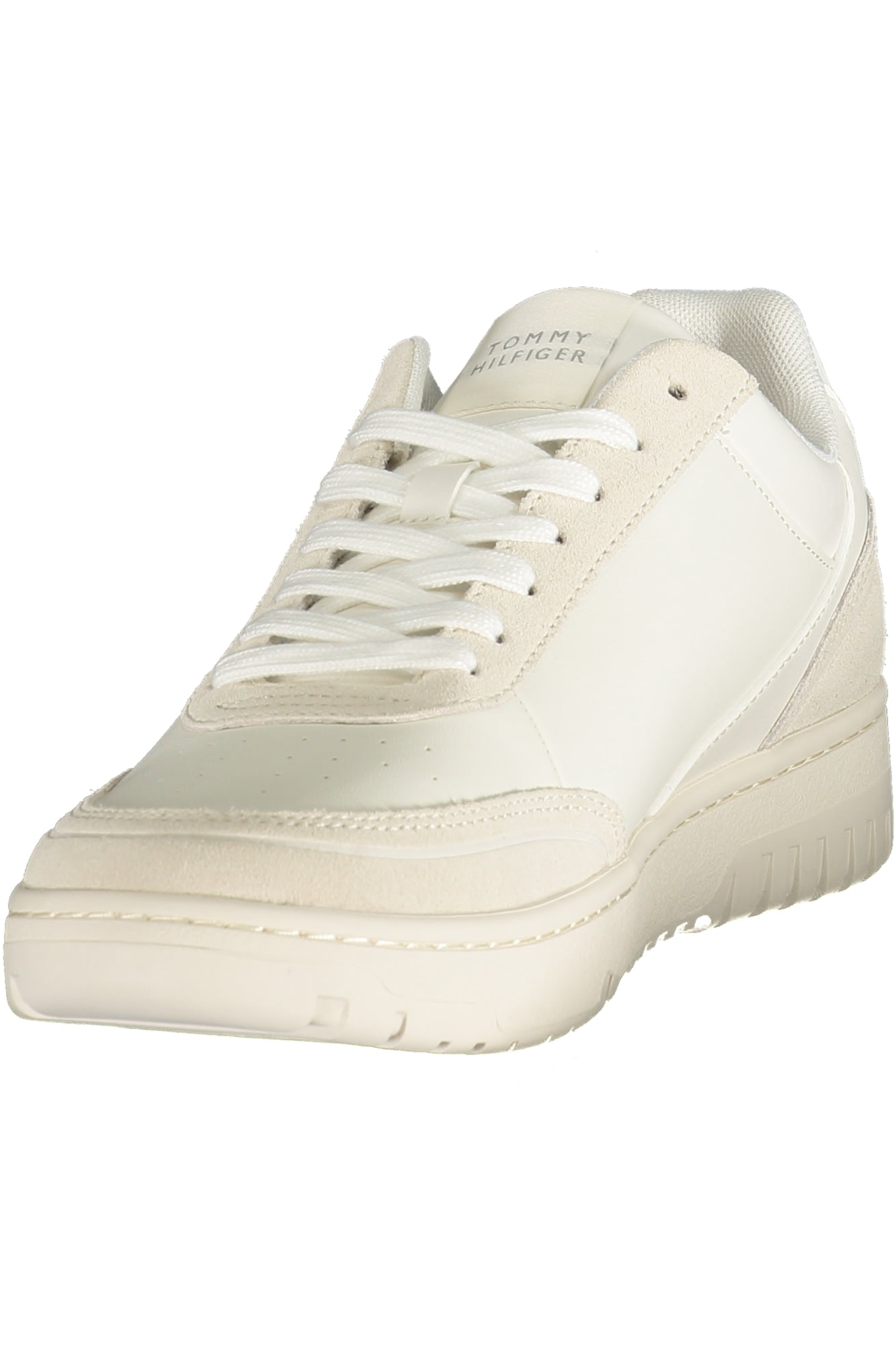 TOMMY HILFIGER Herren Sneaker – Sportschuh mit Schnürsenkeln Weiß