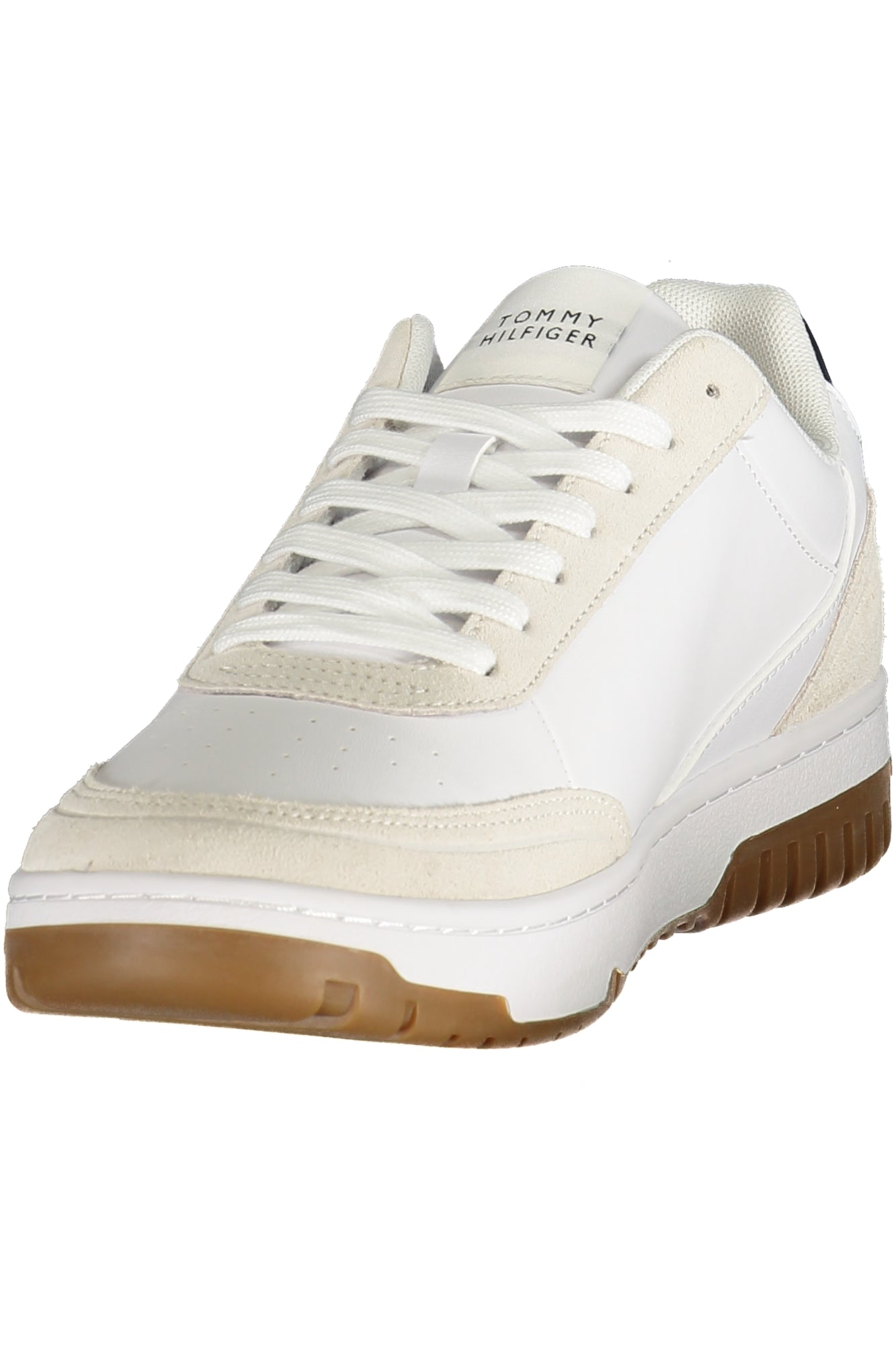 TOMMY HILFIGER Herren Sneaker – Sportschuh mit Schnürsenkeln Weiß