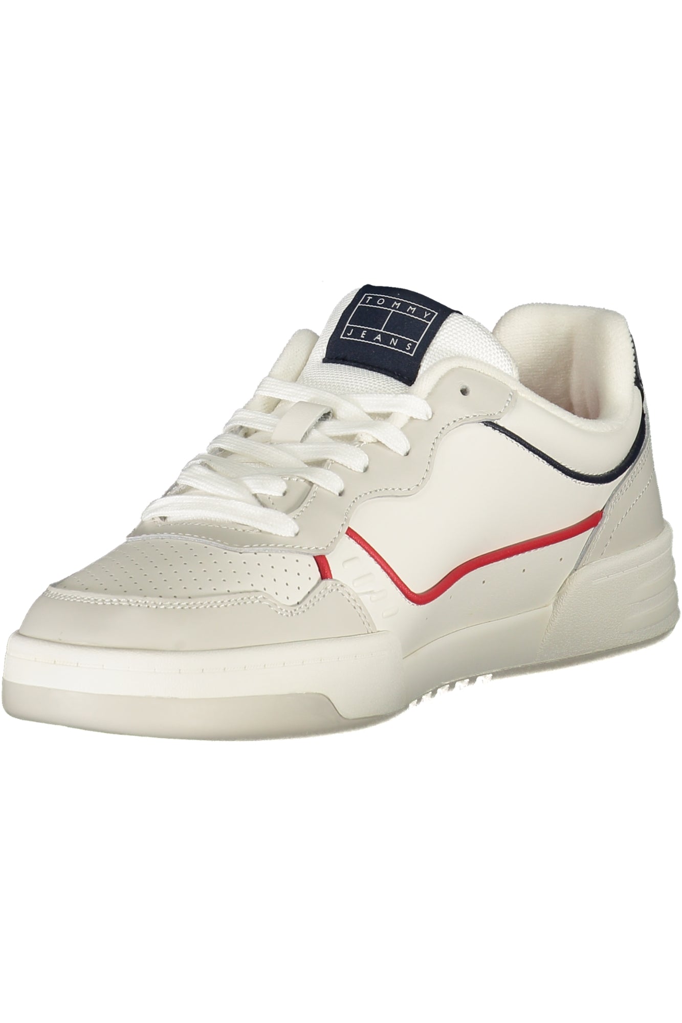 Tommy Hilfiger Herren Sneaker – Weiße Sportschuhe mit Kontrastdetails für Herbst/Winter Weiß